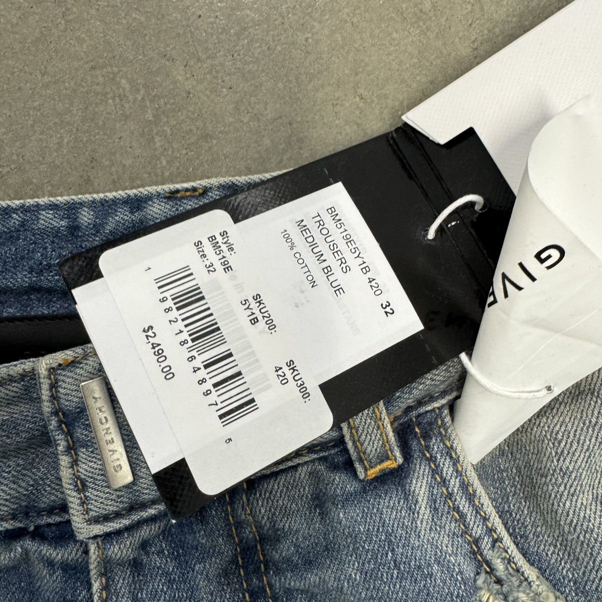 Givenchy Givenchy Moleskin-Trimmed Distressed Denim Cargo Shorts Size US 32 / EU 48 - 3 Thumbnail