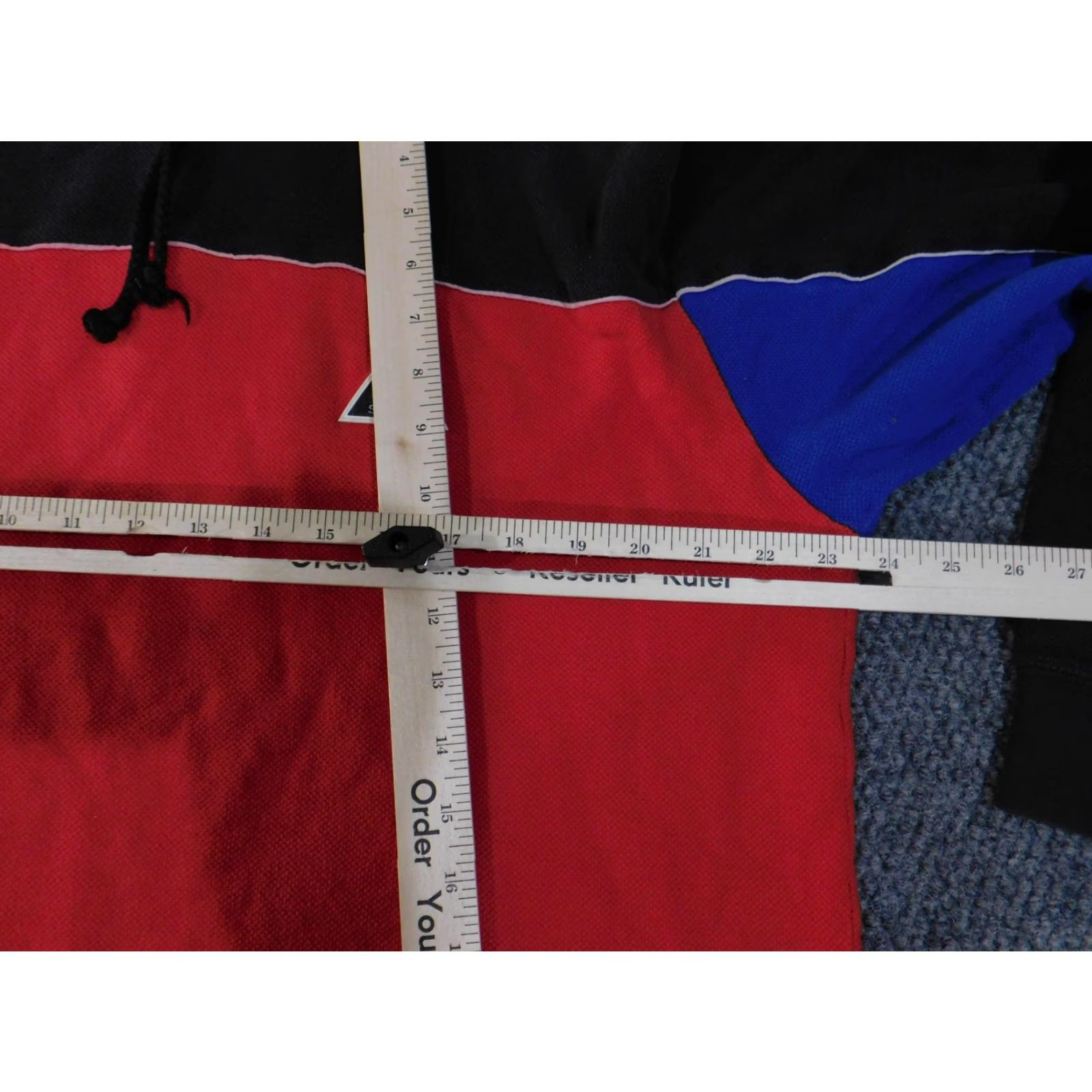 Polo Ralph Lauren Vintage Polo Sport Ralph Lauren Hoodie Mens Large Red Black Blue Pullover USA 90s Size US L / EU 52-54 / 3 - 7 Thumbnail
