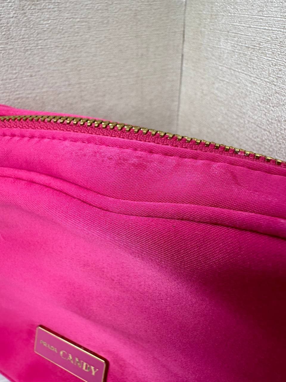 Prada Prada Candy Pink Makeup Pouch Bag Size ONE SIZE - 4 Thumbnail