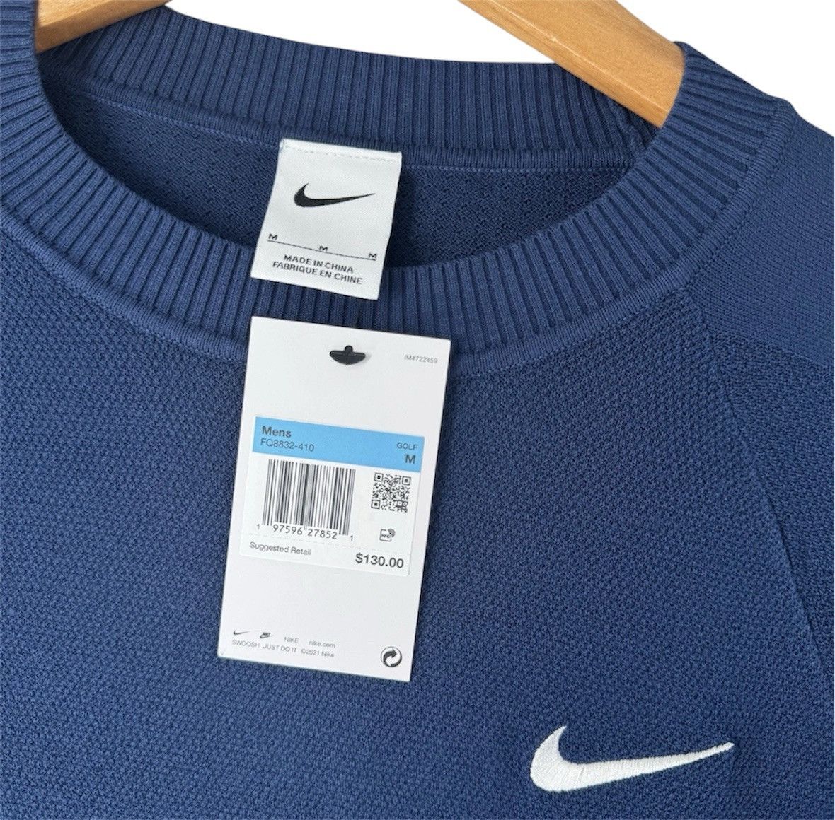 Nike Nike Tour Men's Knit Golf Sweater FQ8832-410 size medium M Size US M / EU 48-50 / 2 - 7 Thumbnail