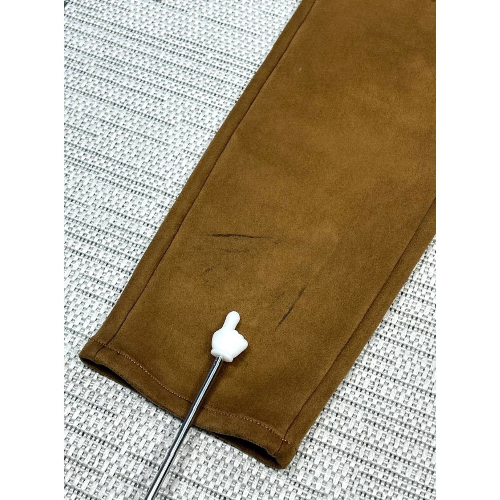 J. Jill J Jill Pants Womens 10 Petite Brown Faux Suede Luxe Ankle Stretch Straight Leg Size 32" / US 10 / IT 46 - 3 Thumbnail