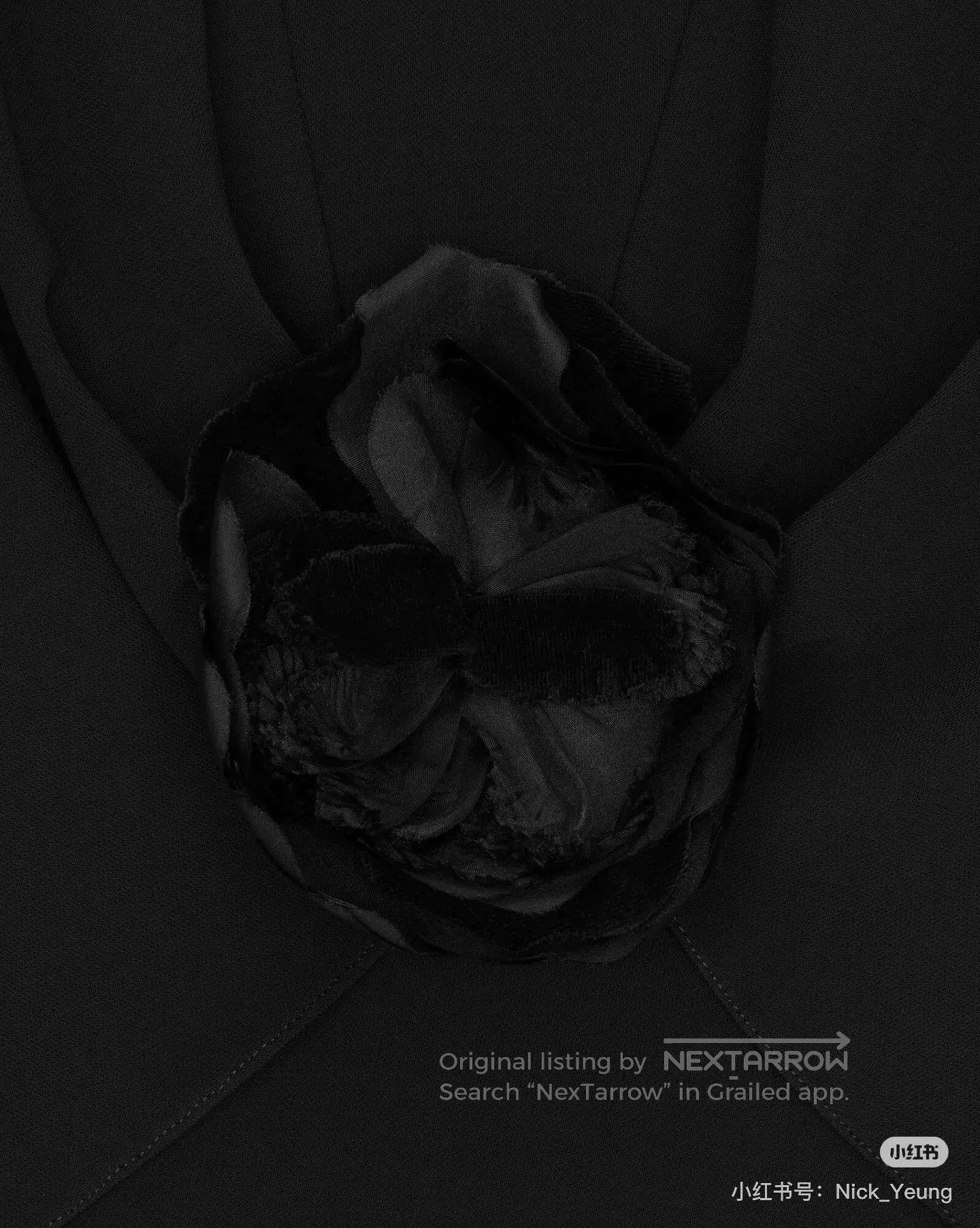 Saint Laurent Paris Saint Laurent Black Flower Top. Size S / US 4 / IT 40 - 6 Thumbnail