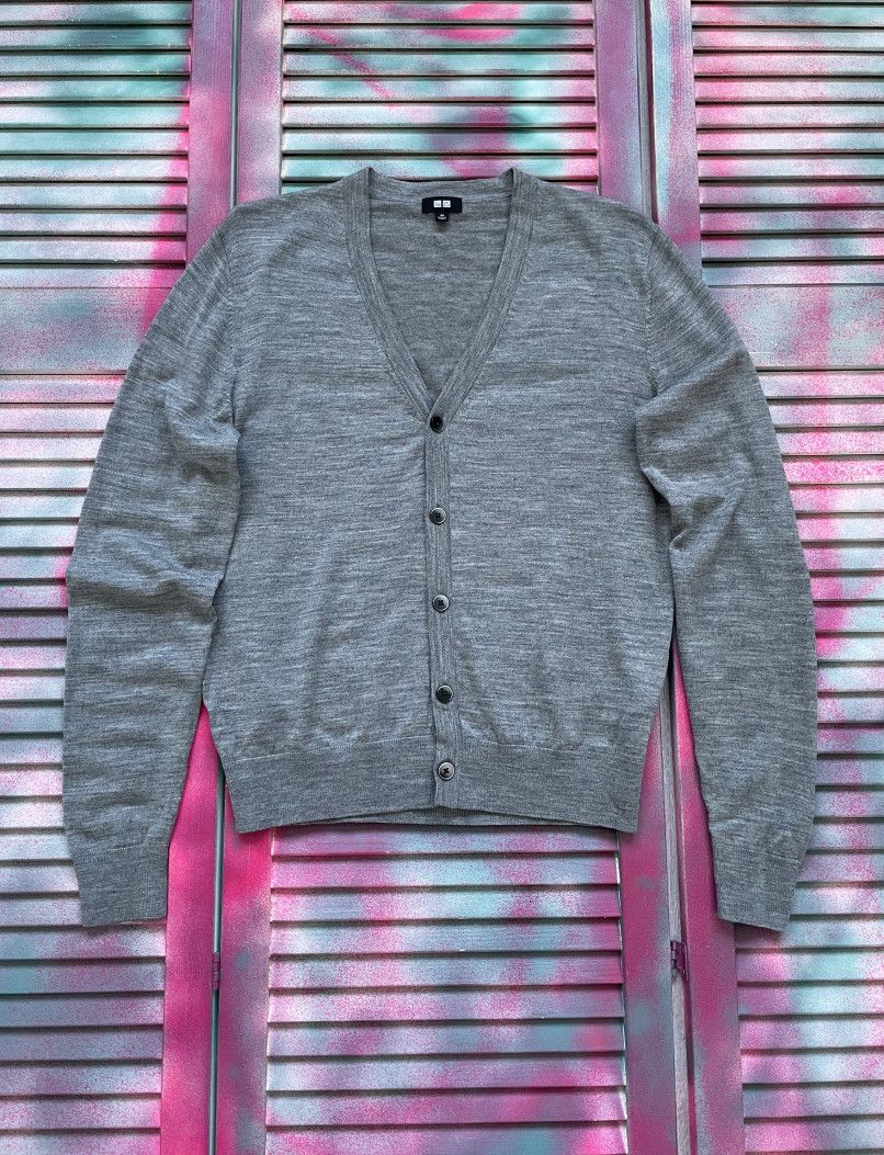 Uniqlo Vintage Japanese Brand Uniqlo Knit Cardigan Wool Jacket Size US S / EU 44-46 / 1 - 1 Thumbnail