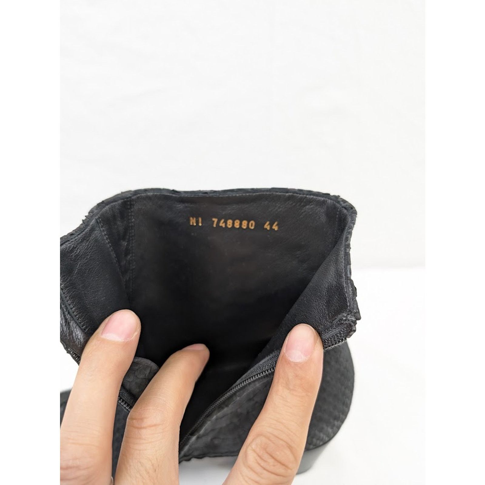 Saint Laurent Paris o1rshd1 Vassili 60 Pitone / Python Boots in Nero Size US 9 / EU 42 - 12 Thumbnail