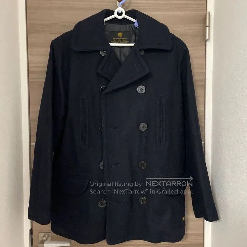 Neighborhood NEIGHBORHOOD Wool Double-Breasted Coat. Size US S / EU 44-46 / 1 - 1 Thumbnail