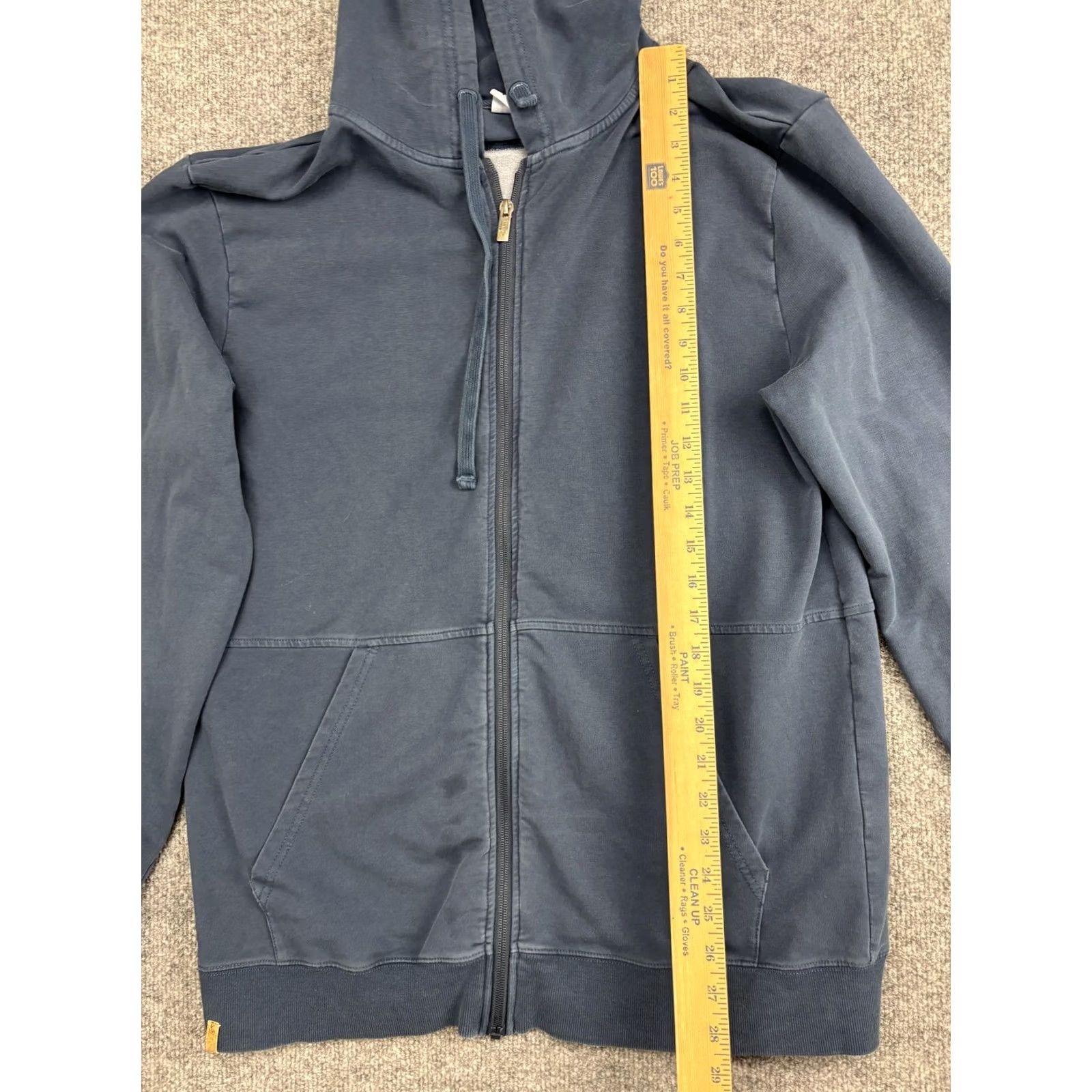 tentree tentree Hoodie Sweatshirt Mens Large Blue Full Zip Organic Cotton Blend Pockets Size US L / EU 52-54 / 3 - 3 Thumbnail