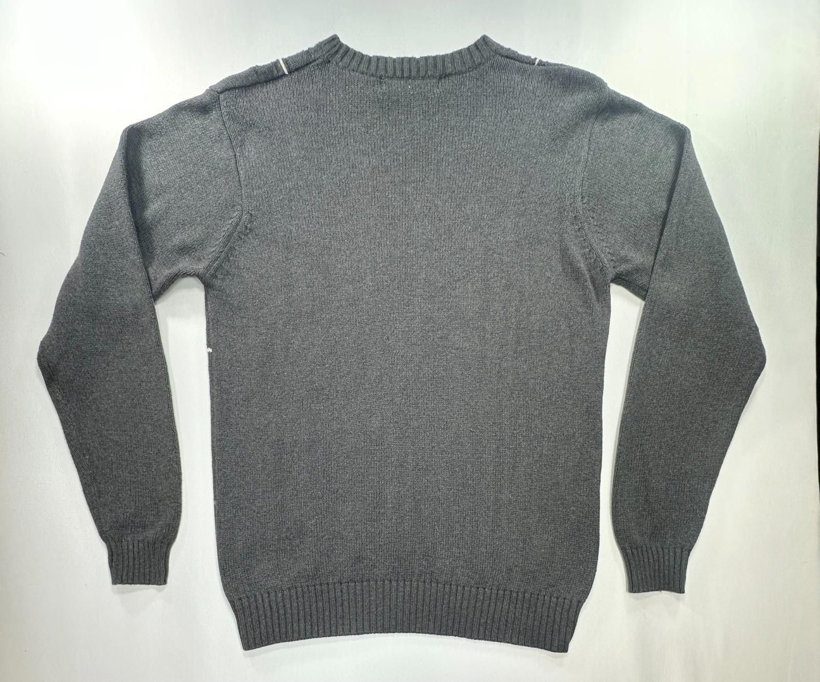 Oscar De La Renta Oscar de la Renta Cotton Knit Pullover Sweater Gray Mens L Size US L / EU 52-54 / 3 - 2 Thumbnail