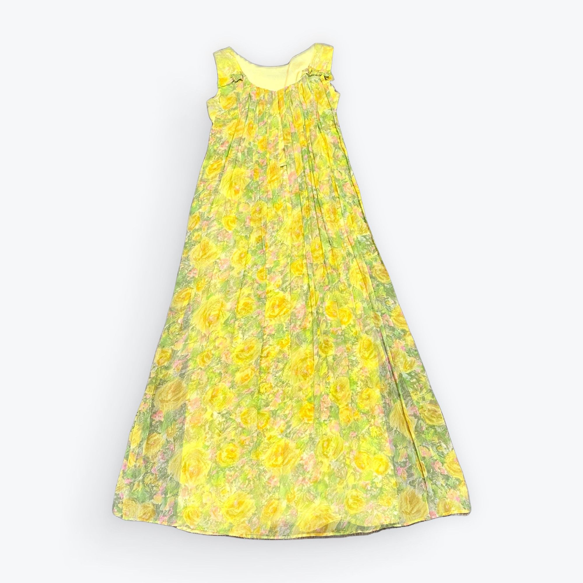 Other UK L | Vintage 90s Flower Dress Size L / US 10 / IT 46 - 2 Thumbnail