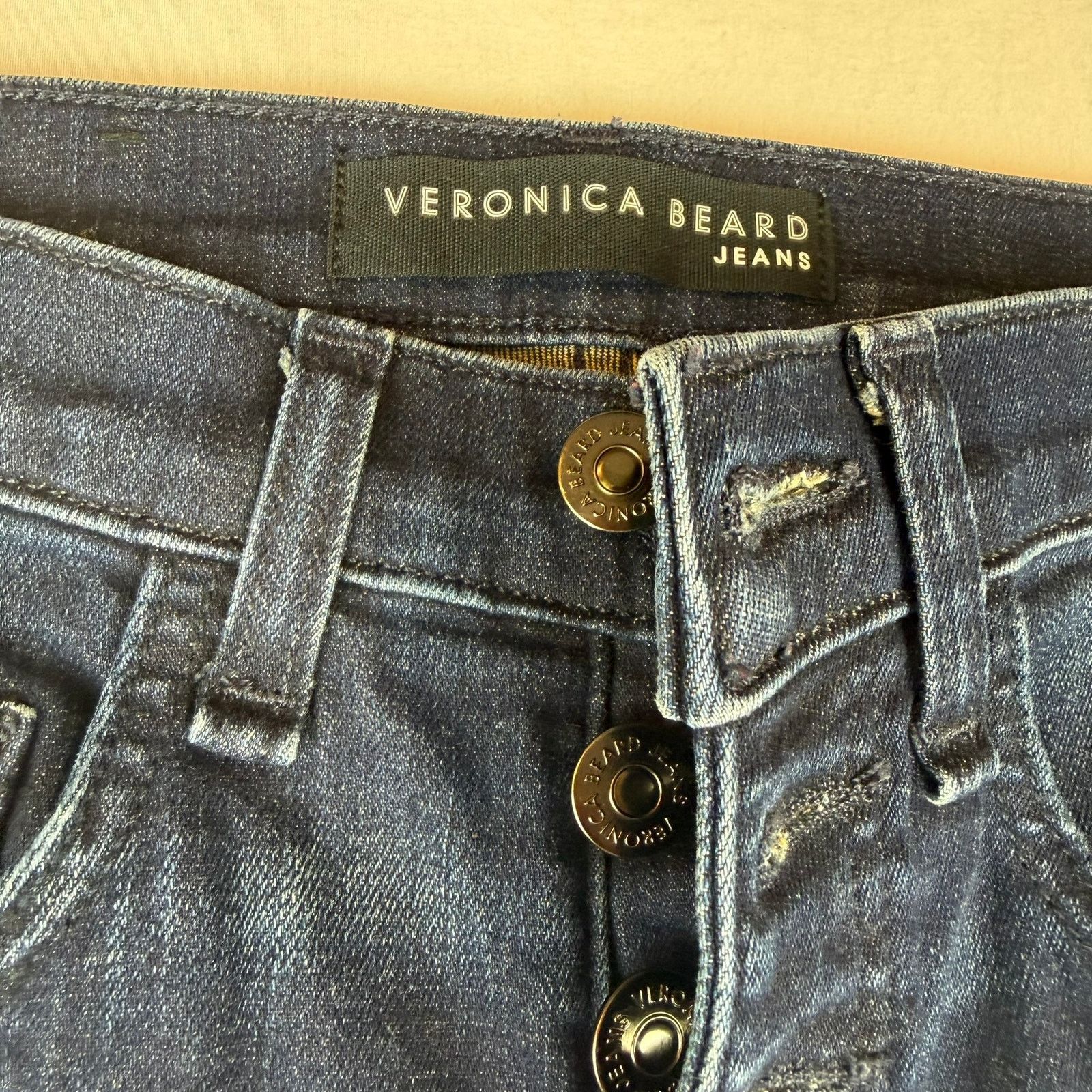 Veronica Beard Veronica Beard Debbie Jeans Size 25 Midnight Tux w/ Fray Size 25" / US 0 / IT 36 - 3 Thumbnail