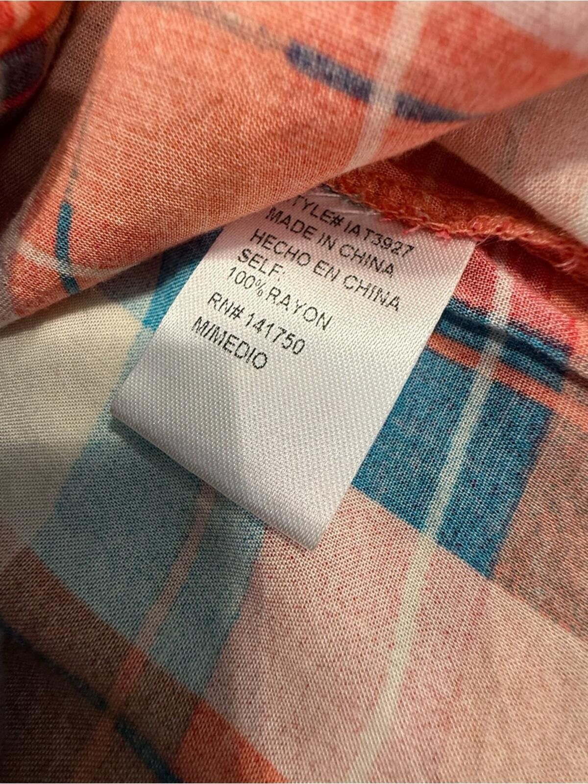 Other Orange Creek colorful plaid button up sleeveless tunic top M Size M / US 6-8 / IT 42-44 - 7 Thumbnail