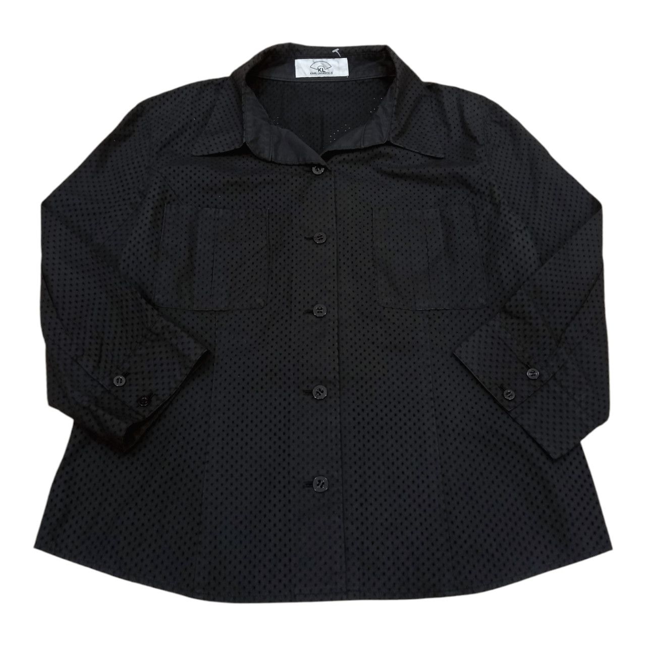 Karl Lagerfeld Karl Lagerfeld Mesh LS Button Up Shirt Size M / US 6-8 / IT 42-44 - 1 Thumbnail