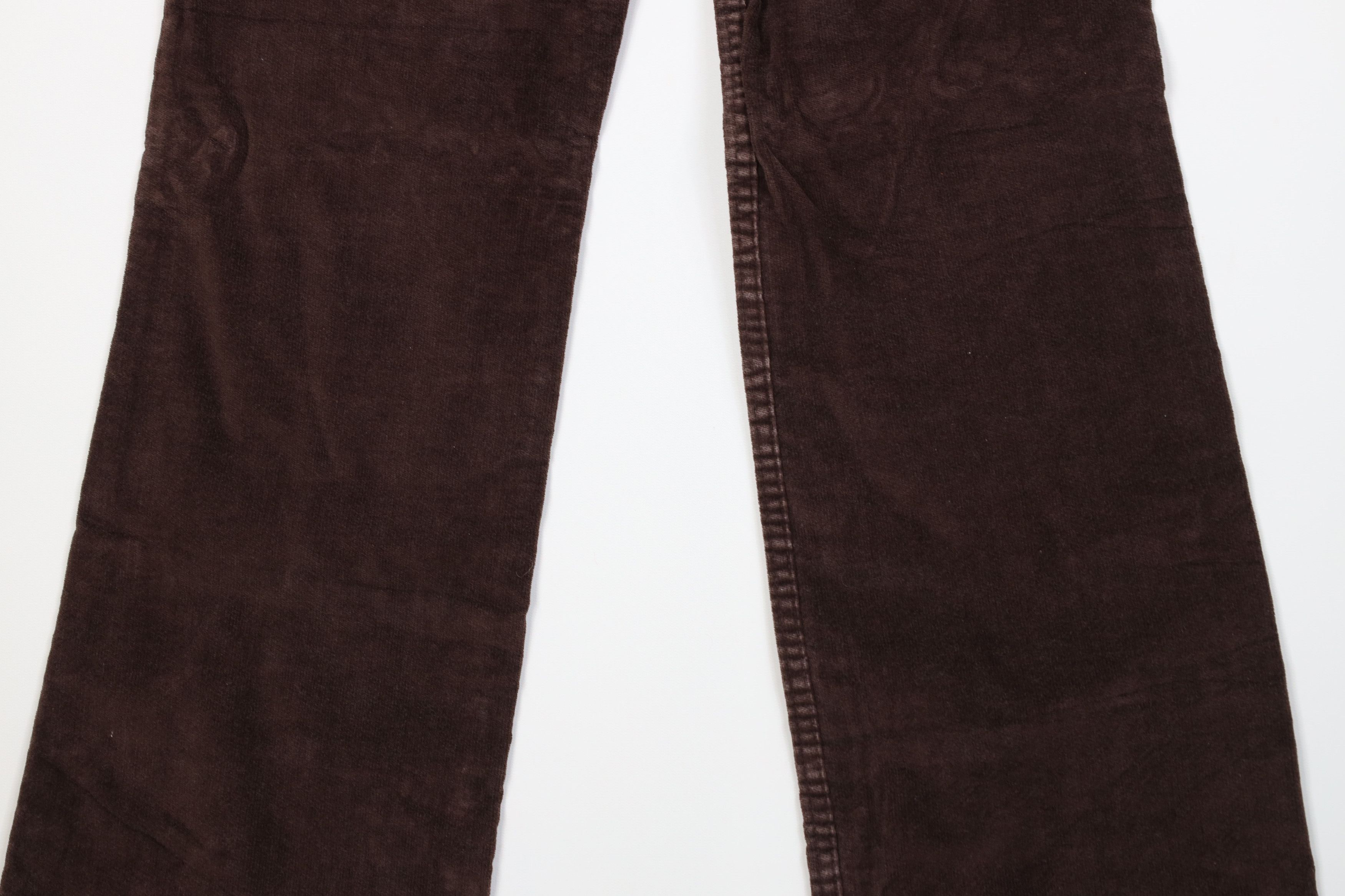 Levi's Vintage 70s Levis Velour Corduroy Wide Leg Pants Brown USA Size US 30 / EU 46 - 12 Thumbnail