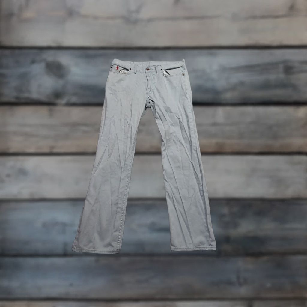 Polo Ralph Lauren Polo Ralph Lauren Pants Chino Straight Mens 34x30 Blue Color Solid Cotton 5-Pocket Design Casual Dress Modern Fit Size US S / EU 44-46 / 1 - 1 Thumbnail