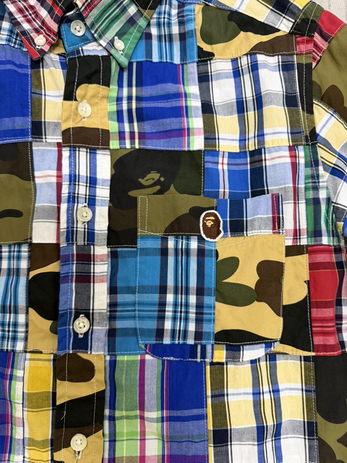 Bape camo multicolor army shirt