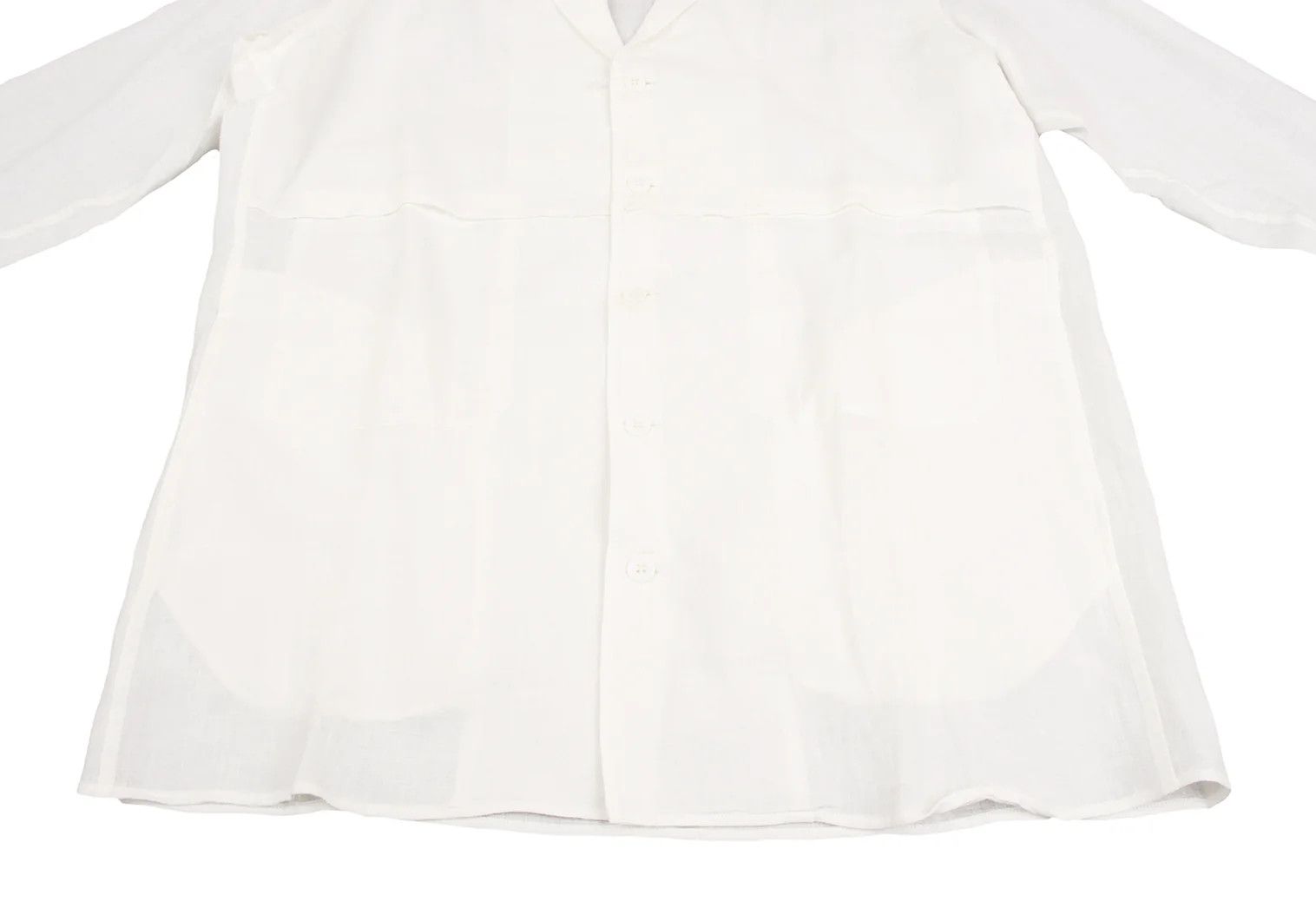 Yohji Yamamoto Yohji Yamamoto Linen Front-Panel Long Jacket Size US S / EU 44-46 / 1 - 11 Thumbnail