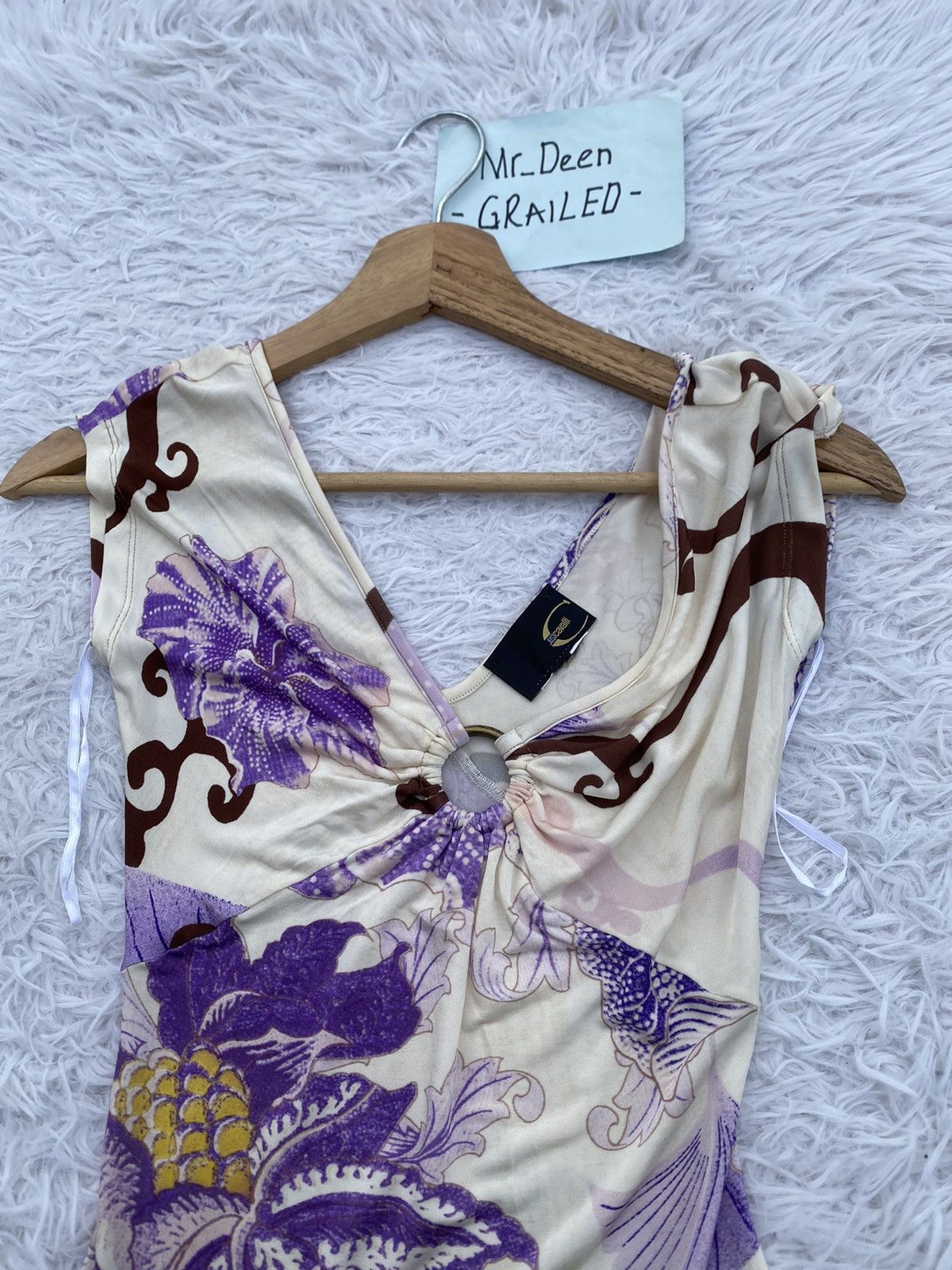 Just Cavalli Rare Just Cavalli Floral Sleeveless Top Size XS / US 0-2 / IT 36-38 - 7 Thumbnail