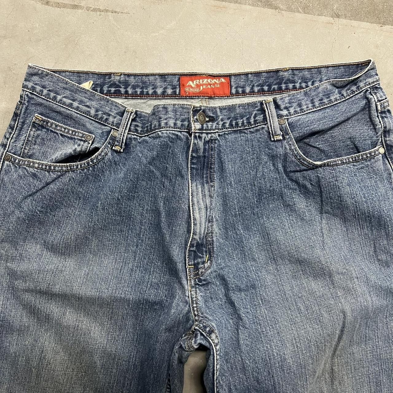 Vintage Vintage Y2K/2000s Super Baggy WideLeg Medium Blue Wash Denim Jeans! Size US 40 / EU 56 - 4 Thumbnail