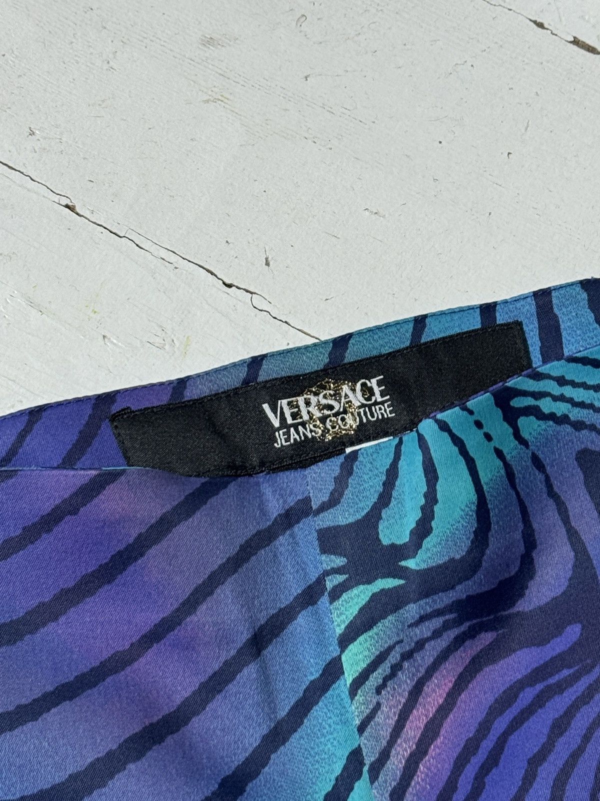 Versace VINTAGE VERSACE LSD STAINS VISUALS 2000s PANTS Size 26" / US 2 / IT 38 - 4 Thumbnail