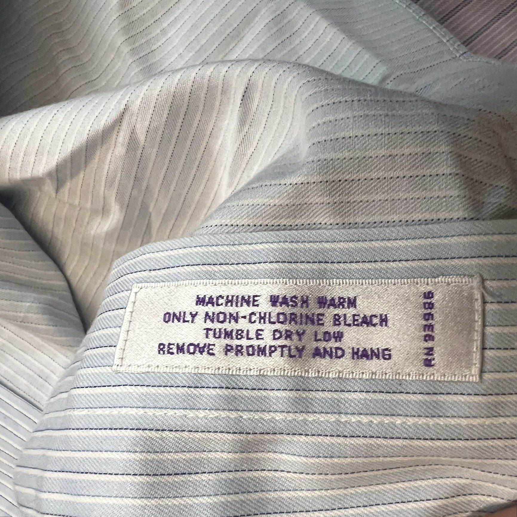 Brooks Brothers Brooks Brothers Shirt Mens Size 16.5 Blue Striped Non-Iron Button-Down Cotton Regular Fit Classic Preppy Size US L / EU 52-54 / 3 - 6 Thumbnail