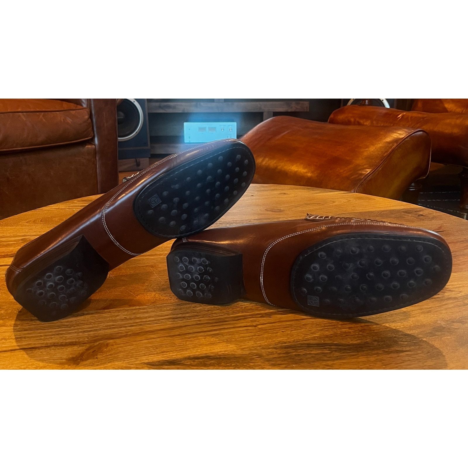 Cole Haan Cole Haan Leather Penny Loafer Shoes Brown Men's Size 13M Size US 13 / EU 46 - 6 Thumbnail