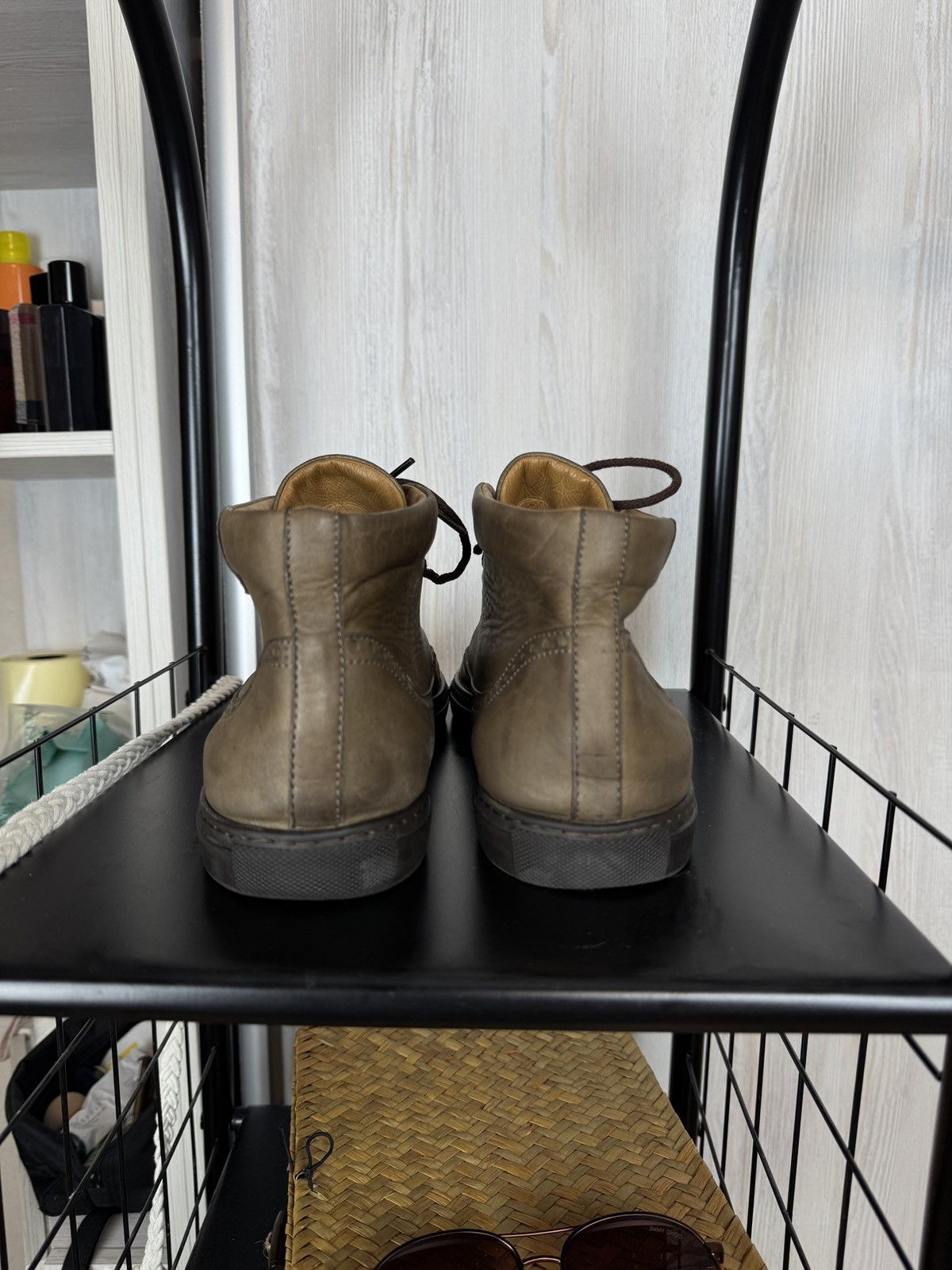 Other Rubirosa Odile Brown Grey high top leather brogue sneakers Size US 13 / EU 46 - 13 Thumbnail