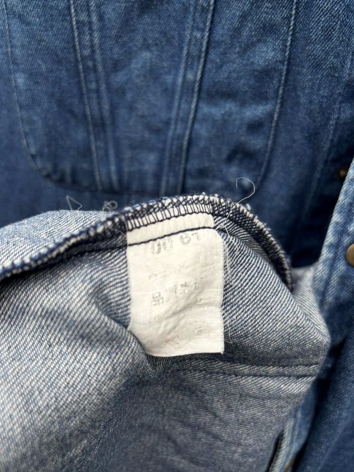 Japanese Brand Vintage Hop Scot Bleach Denim Workwear Chore Jacket Size US M / EU 48-50 / 2 - 15 Thumbnail