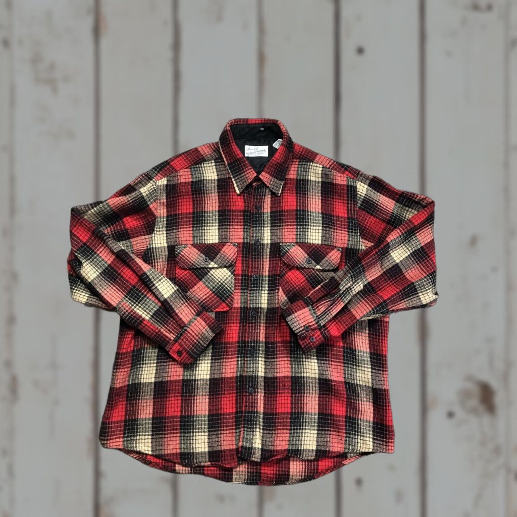 Sears VINTAGE Sears Roebuck & Co Shirt Mens XL Red Plaid Wool Lined Flannel Workwear Size US XL / EU 56 / 4 - 1 Thumbnail