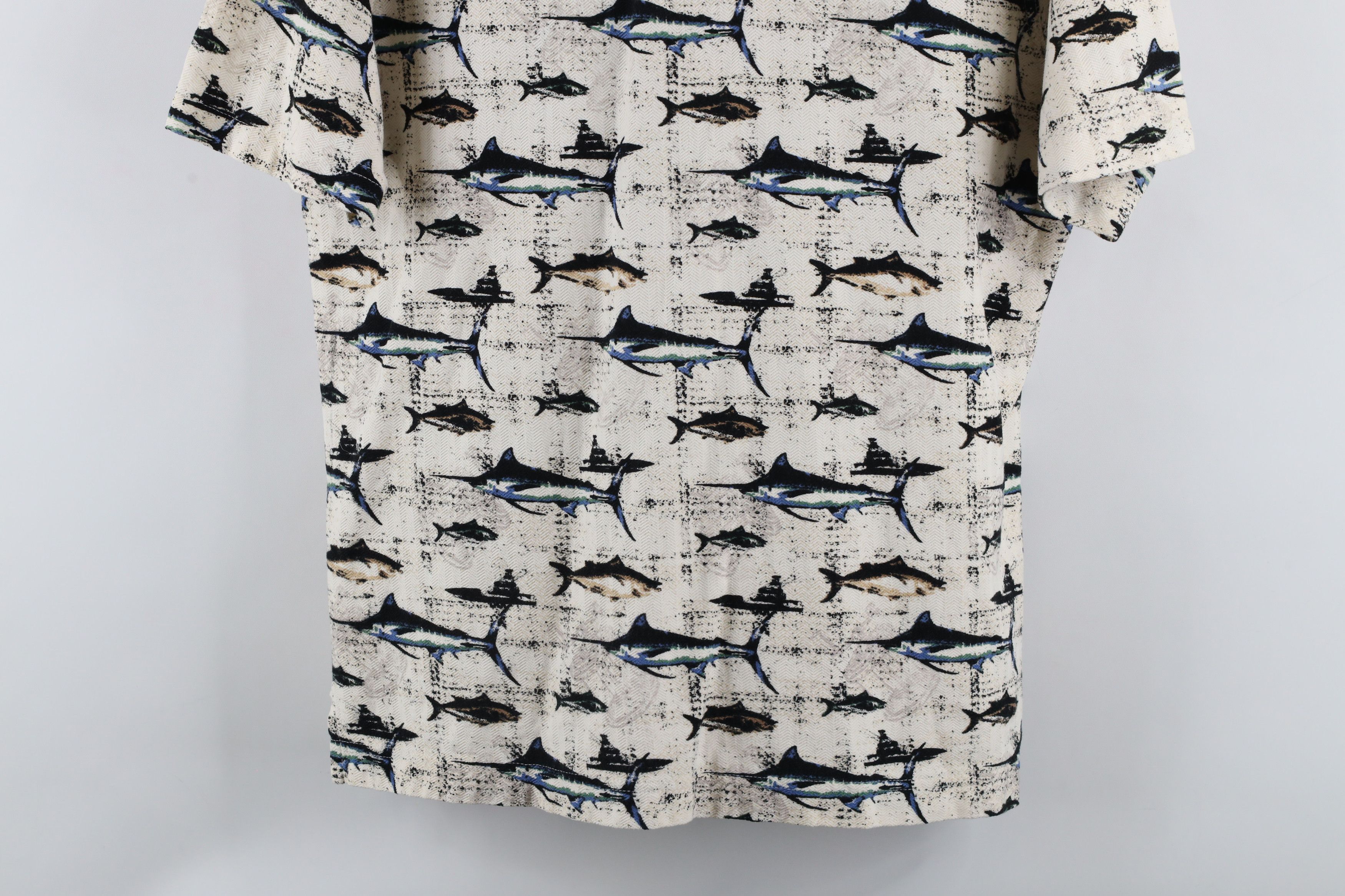 Vintage Vintage 90s Streetwear Over Print Collared Golf Polo Shirt Size US M / EU 48-50 / 2 - 3 Thumbnail
