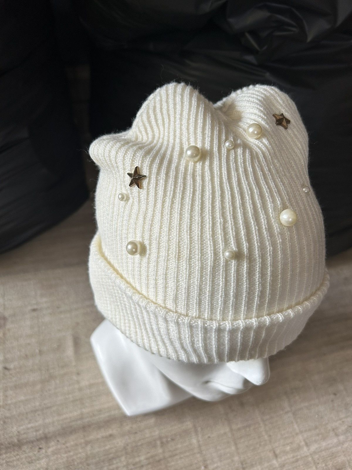 Japanese Brand × Kapital × Vintage Punk Bondage Style Japanese Rare Beanie Hats 🎌☠️ Size ONE SIZE - 3 Thumbnail