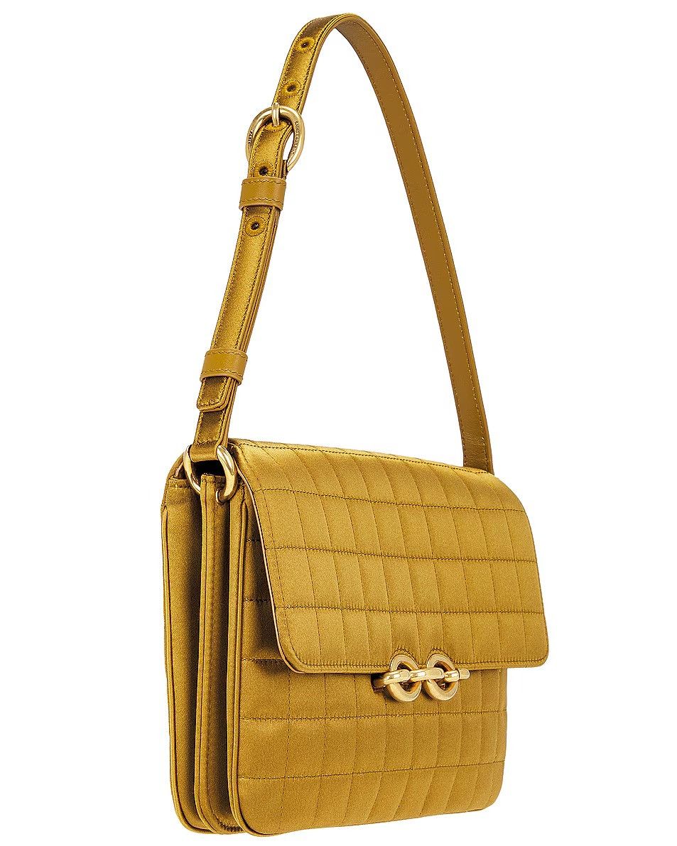 Saint Laurent Paris o1w1db10526 737354 Size: OS / Le Maillon Satchel Bag Gold Size ONE SIZE - 4 Thumbnail