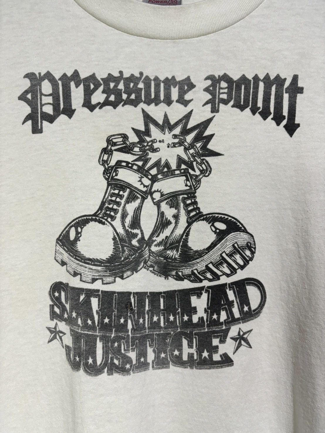 Band Tees Vintage Pressure Point Skinhead Band Size US XL / EU 56 / 4 - 2 Thumbnail