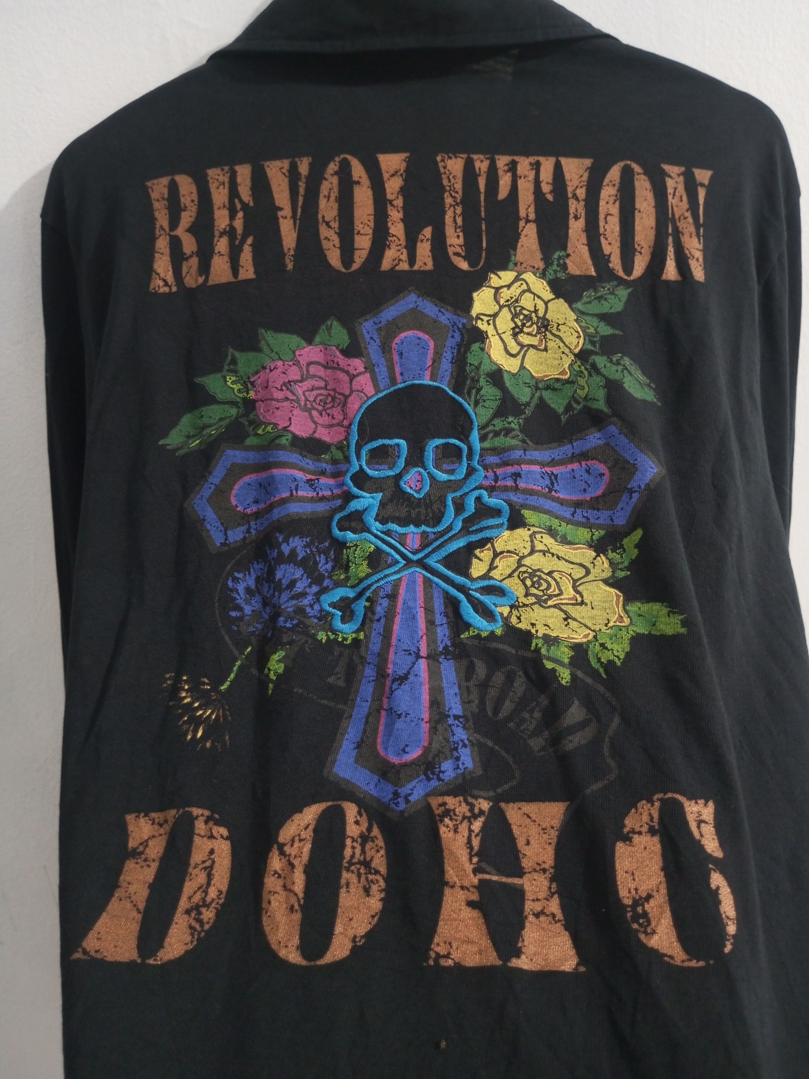 Japanese Brand DOHC Revolution cross n skull polo long sleeve Size US L / EU 52-54 / 3 - 3 Thumbnail
