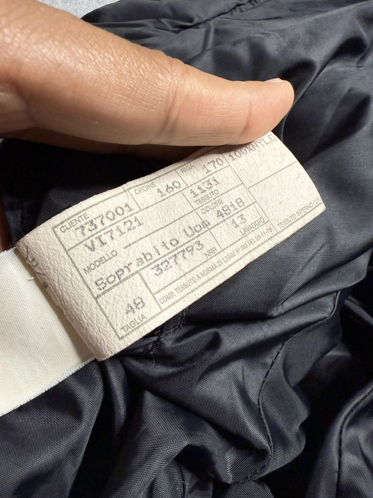 Emporio Armani Archival Emporio Armani Velcro Strap Closure Nylon Long JKT Size US M / EU 48-50 / 2 - 7 Thumbnail