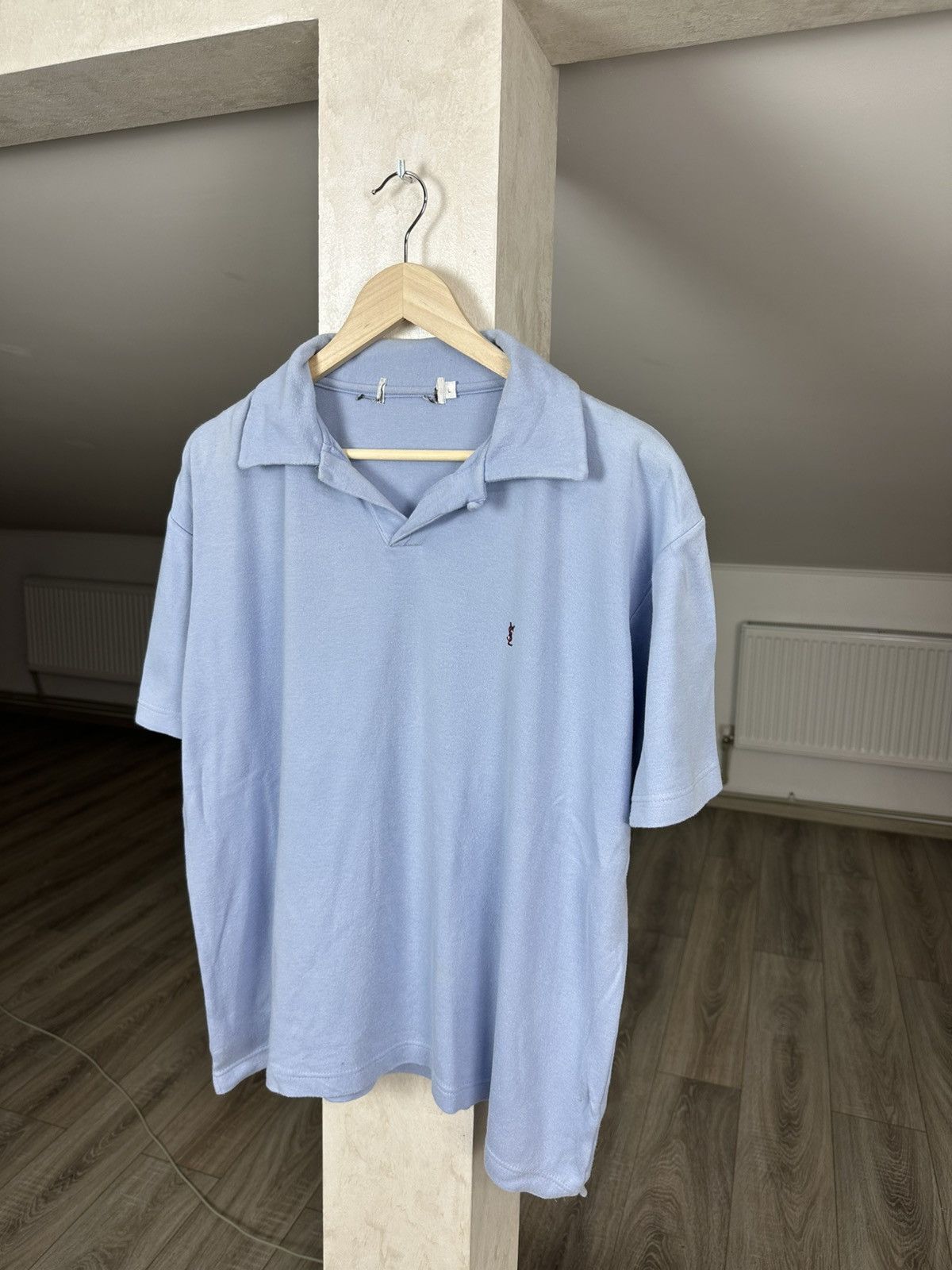 Yves Saint Laurent Vintage Yves Saint Laurent YSL Cotton Polo Tee Shirt Size US L / EU 52-54 / 3 - 2 Thumbnail