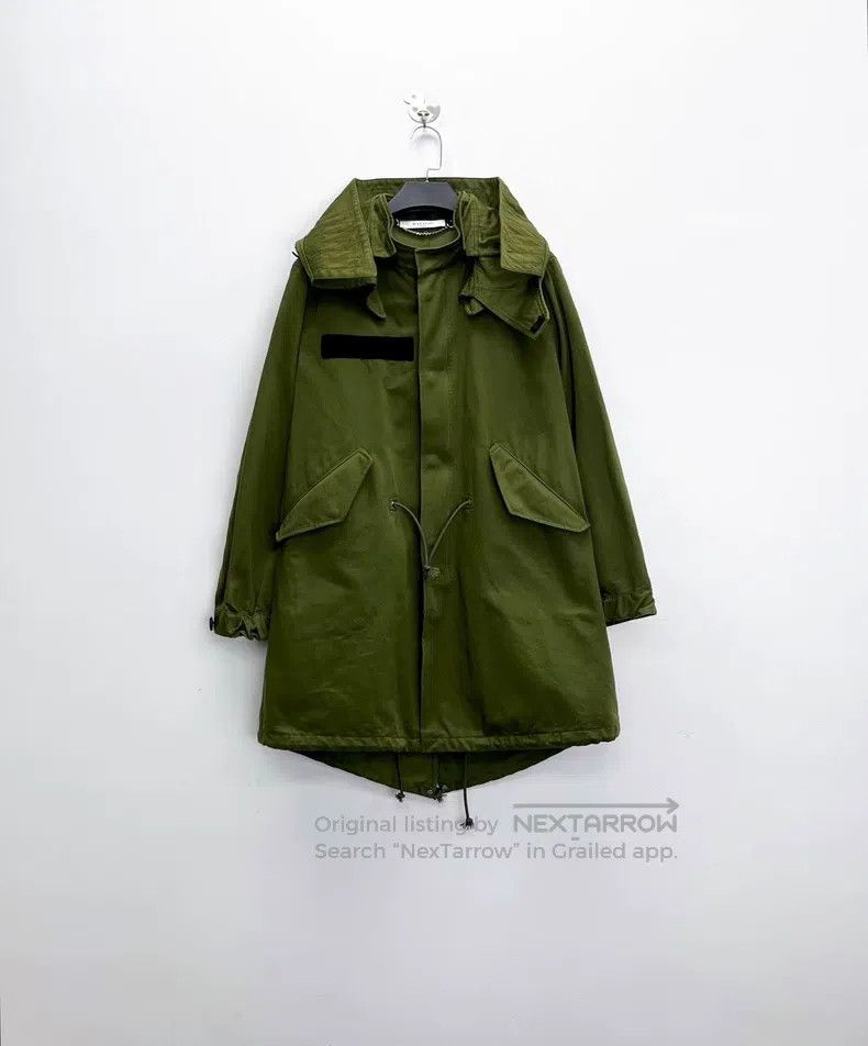 Givenchy Fashion Military Green Hidden Zip Hoodie Back Win