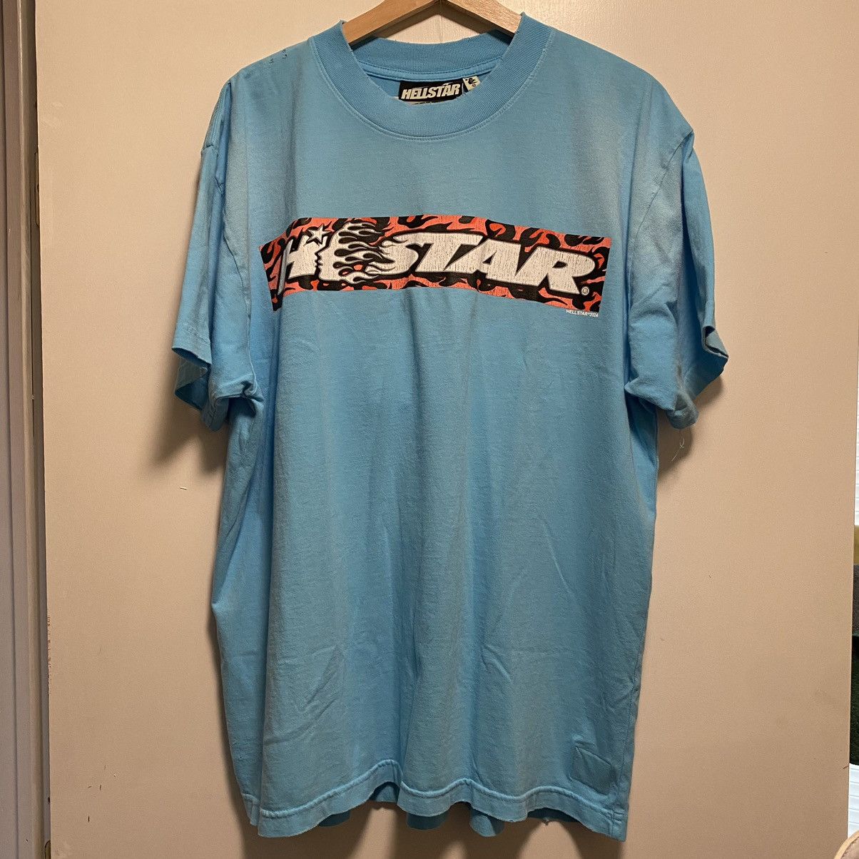 HELLSTAR Hellstar Box Logo Tee Blue Size US M / EU 48-50 / 2 - 1 Thumbnail