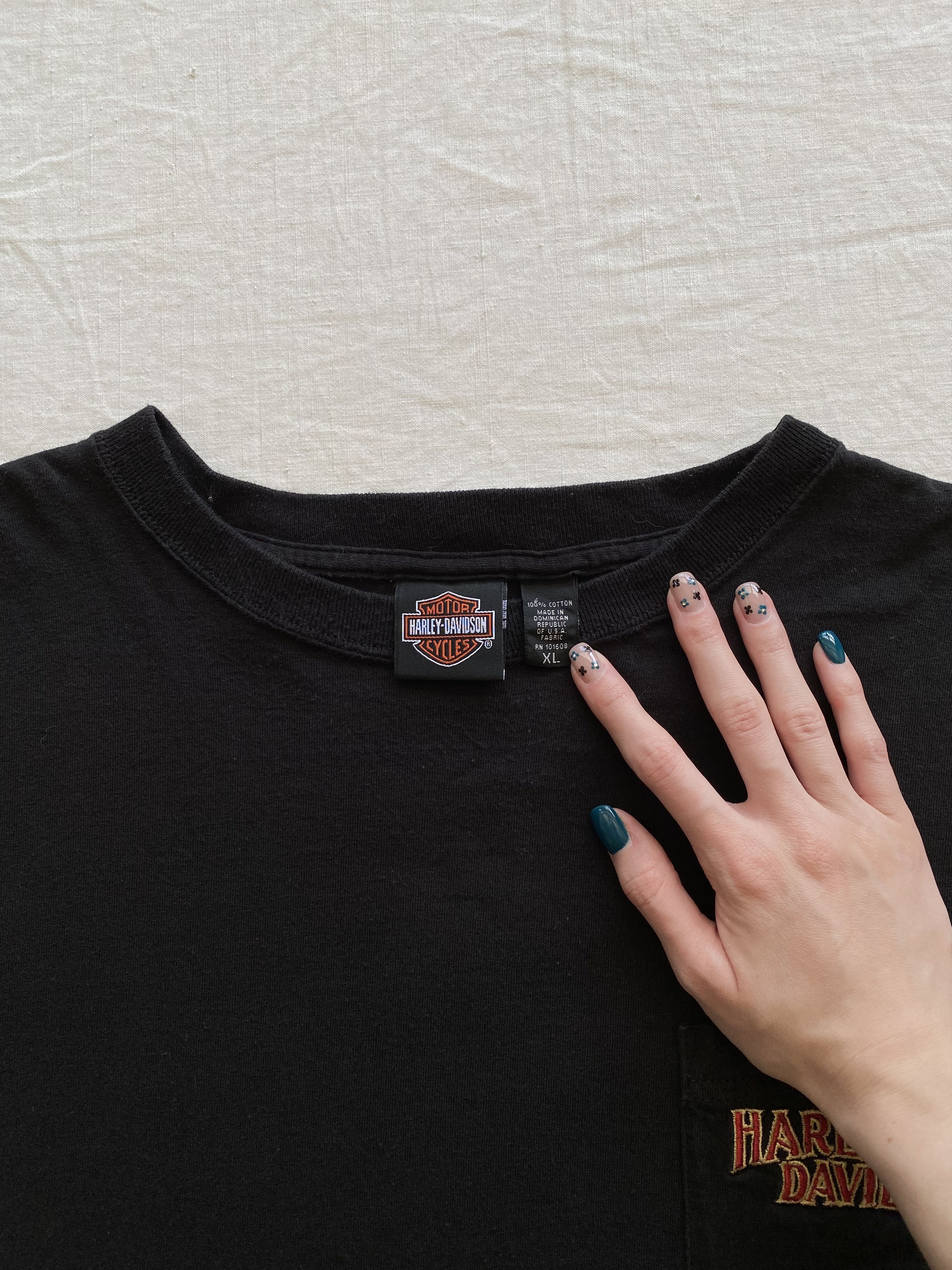 Harley Davidson Harley Davidson Vintage Crop Top Tee Size XL / US 12-14 / IT 48-50 - 15 Thumbnail