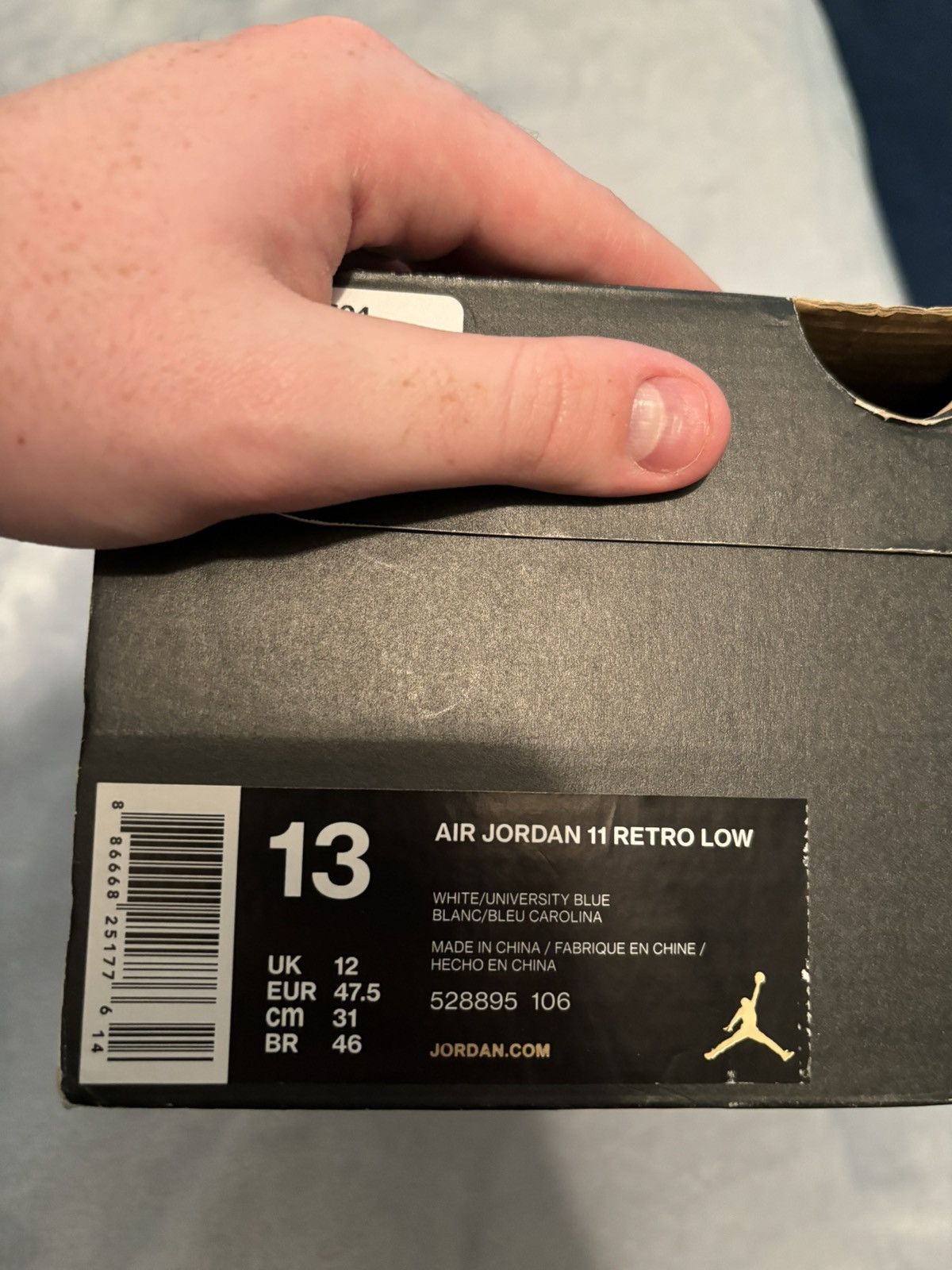 Jordan Brand Jordan 11 Retro Low UNC 2017 Size 13 Size US 13 / EU 46 - 9 Thumbnail