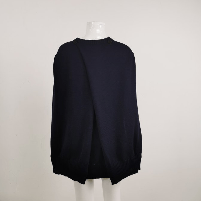 Jil Sander JIL SANDER JIL SANDER Wool Solid Color Crew Neck Sweater S Size US S / EU 44-46 / 1 - 2 Thumbnail