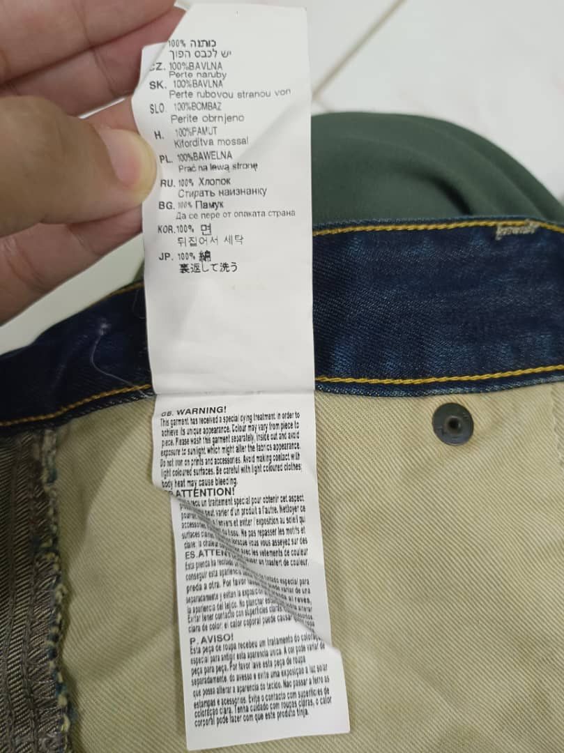 G-Star G Star Original Raw Italy Arc Loose Tapered Denim Jeans Size US 30 / EU 46 - 19 Thumbnail