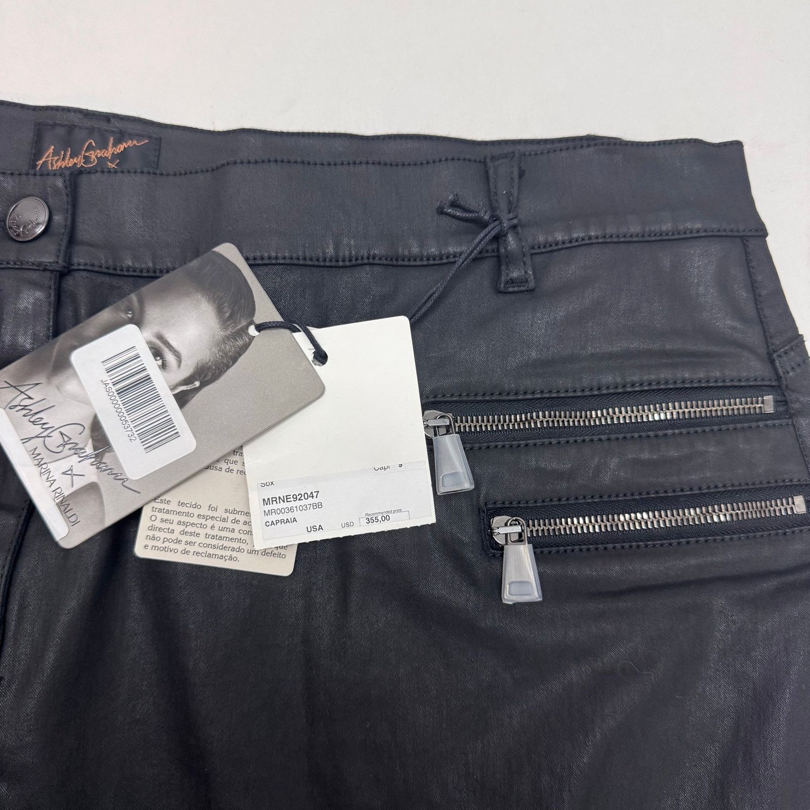 Marina Rinaldi Marina Rinaldi x Ashley Graham Faux Leather Pencil Skirt 22 Size 42" / US 20 - 5 Thumbnail