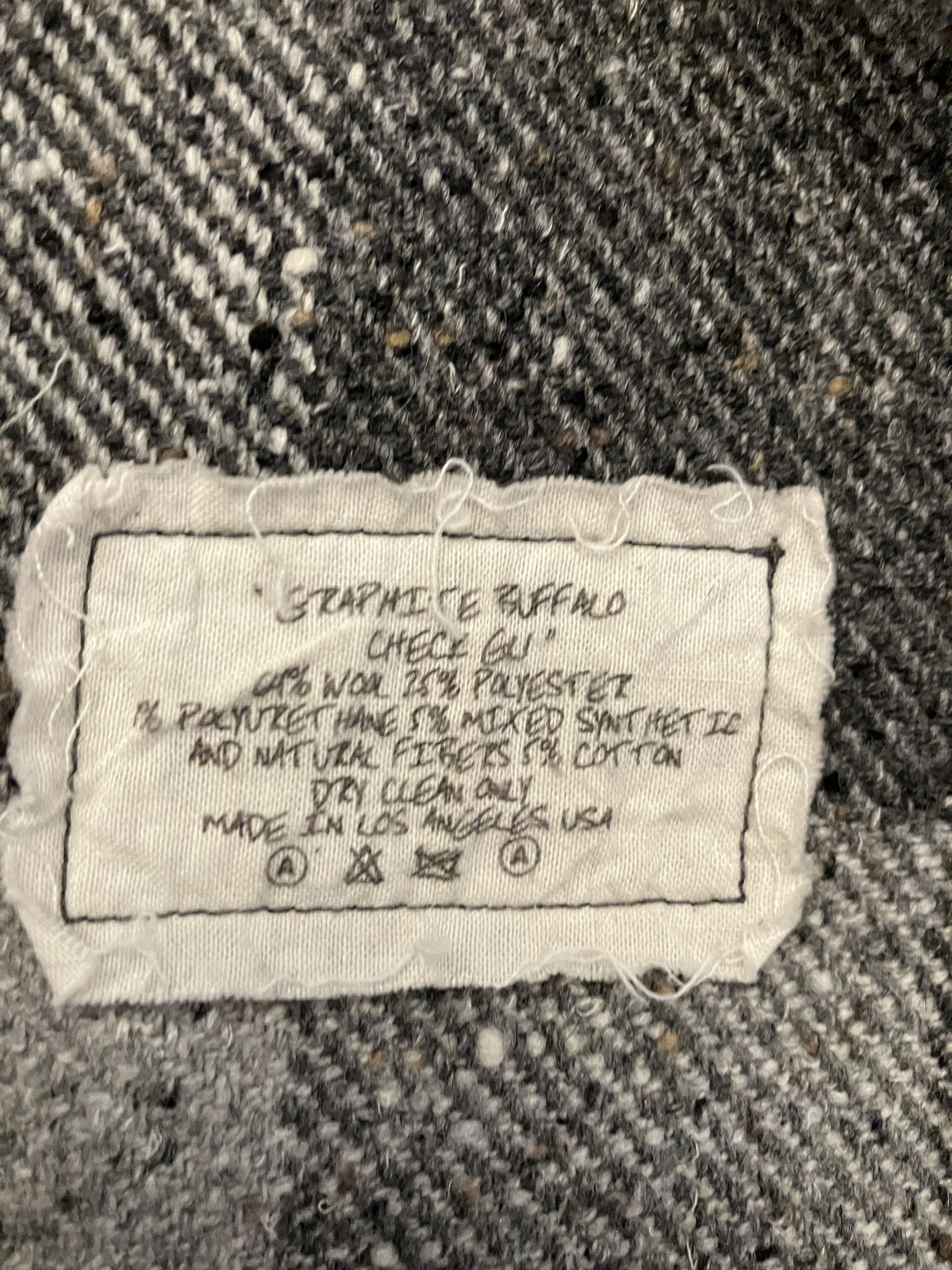 Greg Lauren Greg Lauren Graphite Buffalo Check GL1 XS (Size 0) Size US XS / EU 42 / 0 - 6 Thumbnail