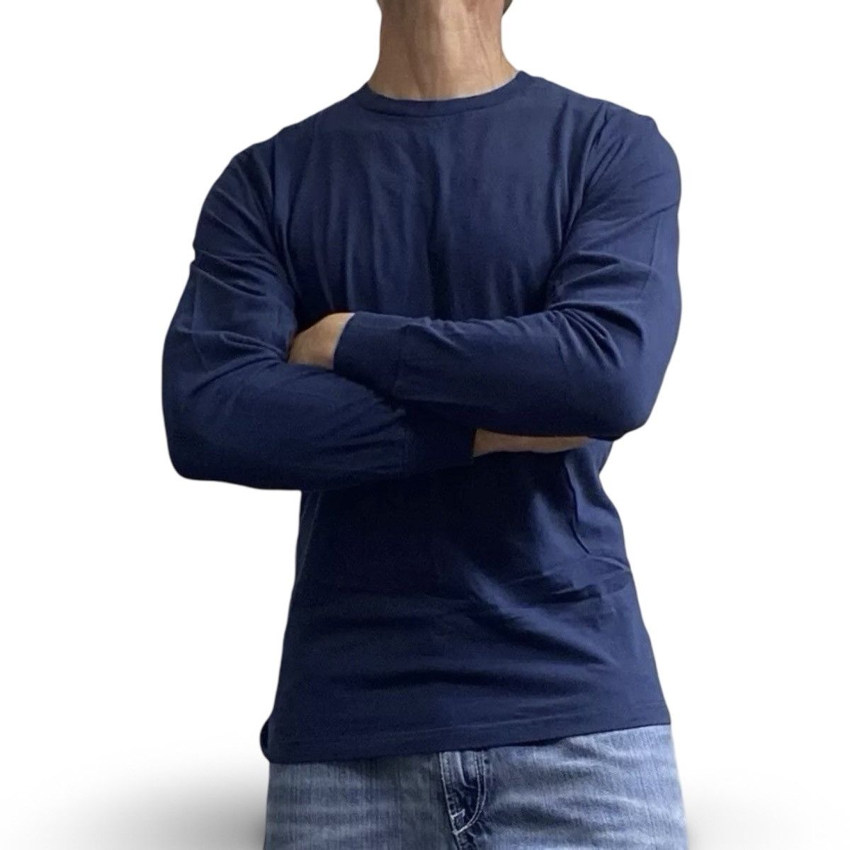 George George Blue Long Sleeve T Shirt Size Medium Size US M / EU 48-50 / 2 - 1 Thumbnail