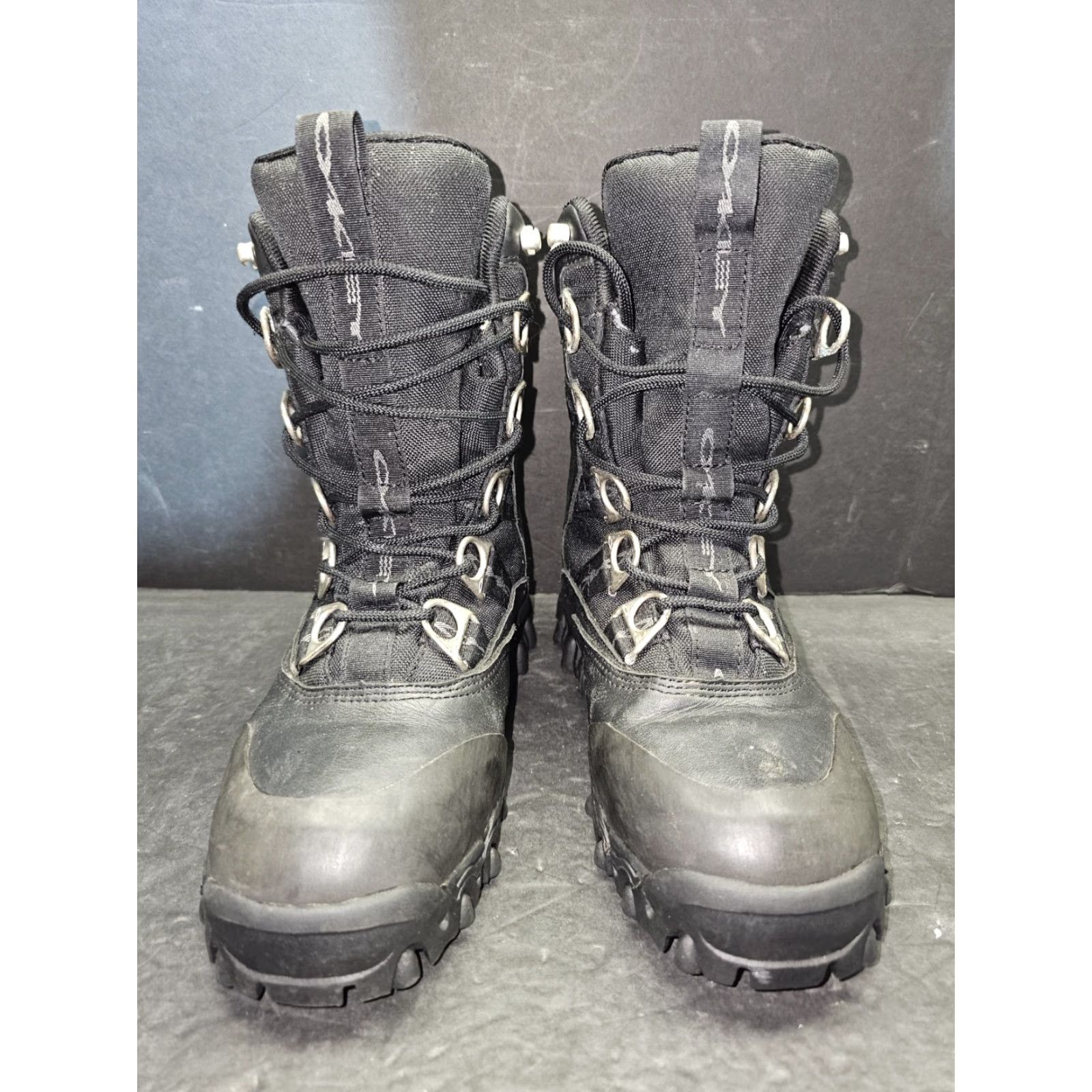 Oakley VINTAGE Oakley Casing Tactical Field Gear Boots Mid Calf Mens 9 Black Leather Waterproof Non-Slip Cushioned Combat 90s Army USA Boots Size US 8 / EU 41 - 7 Thumbnail