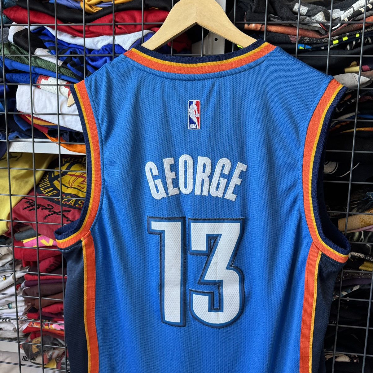 NBA Oklahoma City #13 George NBA Basketball Jersey Size US L / EU 52-54 / 3 - 8 Thumbnail