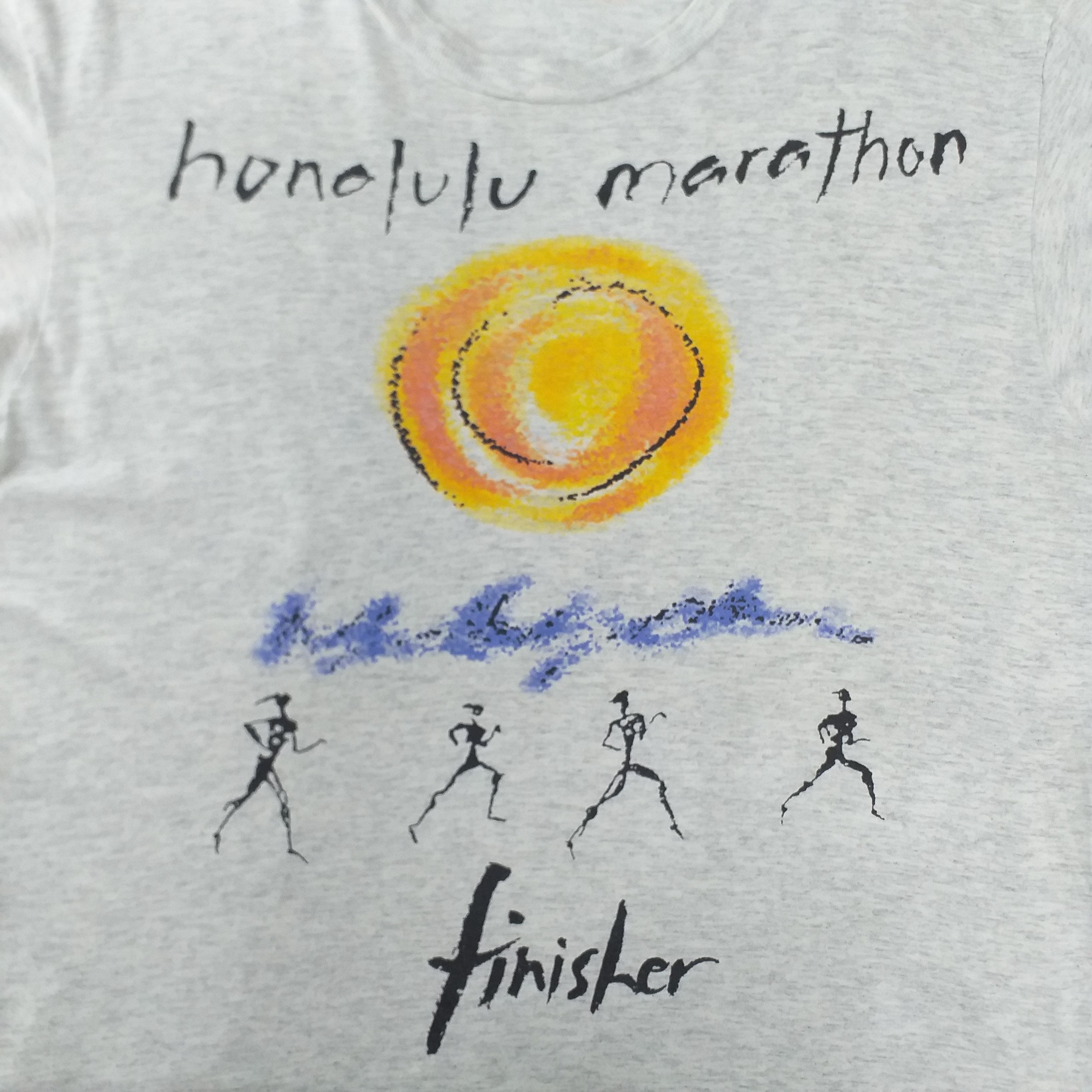 Nike Vintage 1993 Nike Honolulu Marathon Finisher T-shirt -E049 Size US L / EU 52-54 / 3 - 3 Thumbnail