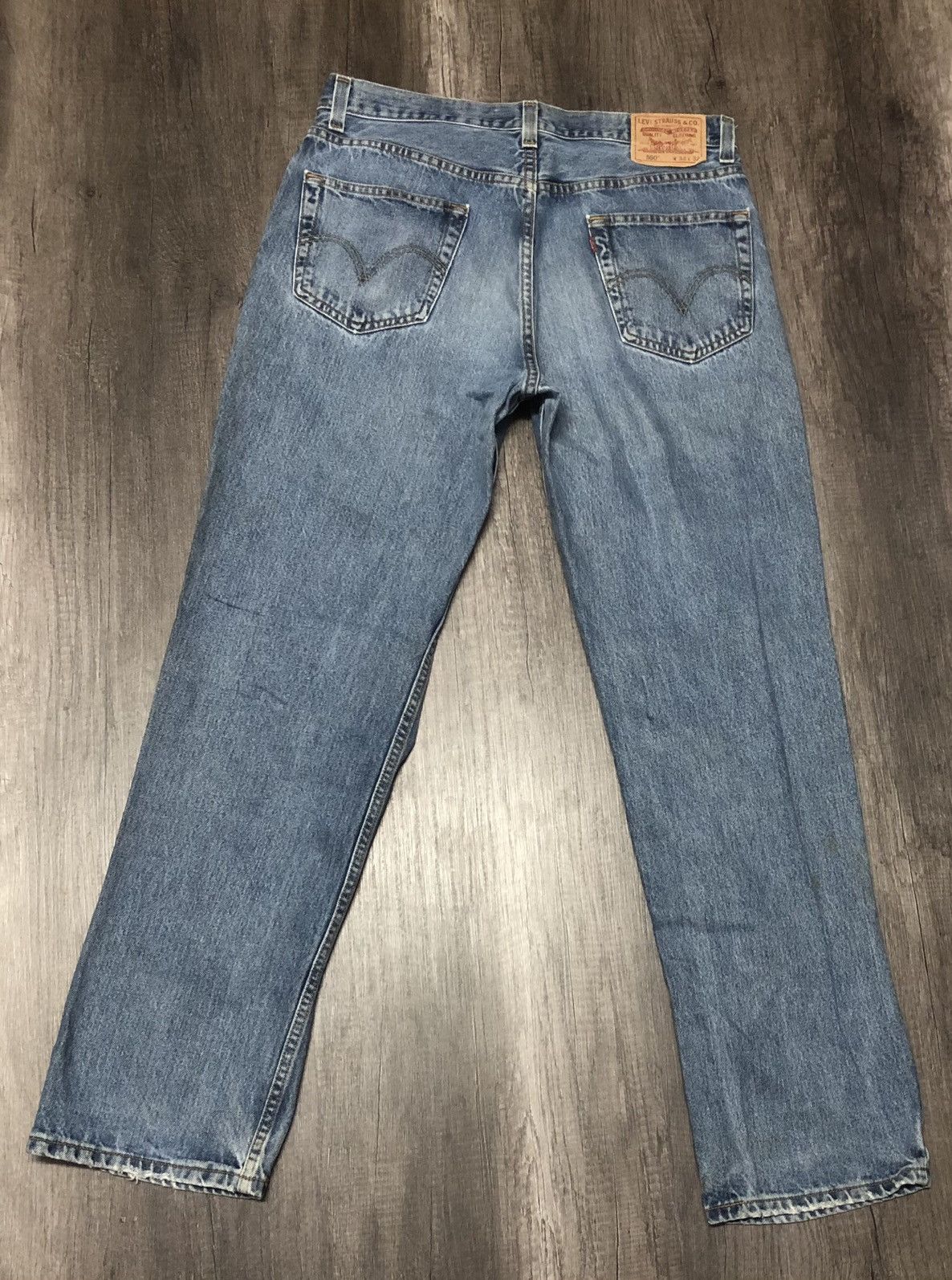 Levi's Vintage Clothing Levi's 550 Relaxed Fit Distressed Denim Size US 34 / EU 50 - 11 Thumbnail