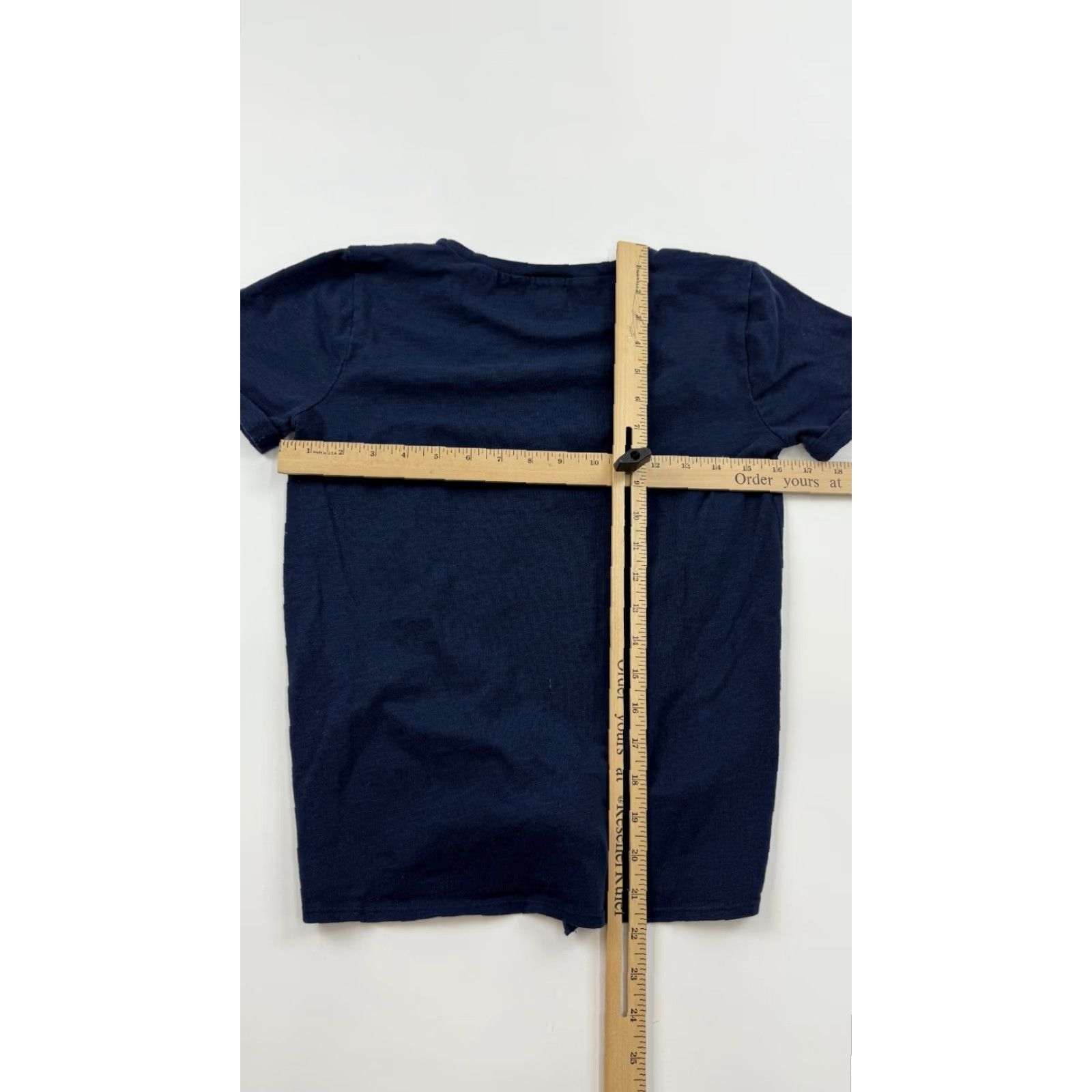 J.Crew J.CREW Women's XS Blue Short Sleeve Knot Hem Round Neck Tee Casual T-Shirt Size XS / US 0-2 / IT 36-38 - 7 Thumbnail