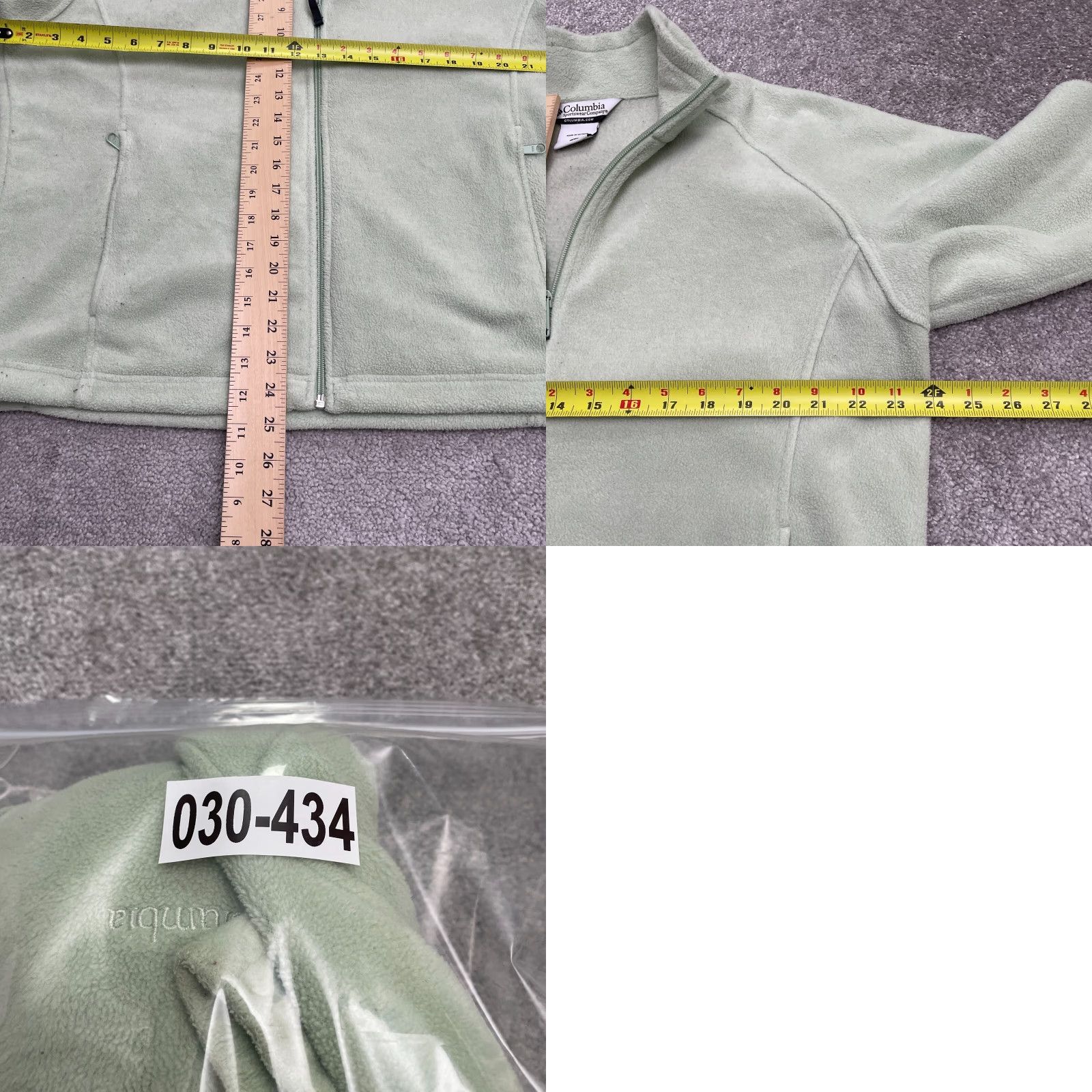 Vintage Columbia Womens XL Green Benton Springs Fleece Jacket Full Zip Outdoor Hiking Size XL / US 12-14 / IT 48-50 - 9 Thumbnail