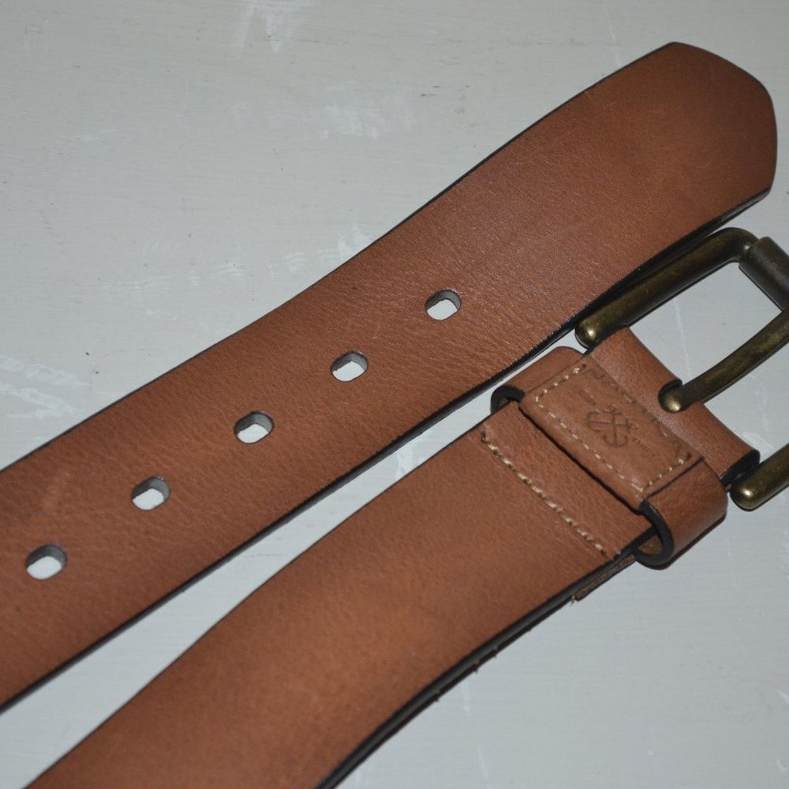 Nautica Nautica Brown Leather Belt Genuine Leather Casual Sz 42/105 Size 42 - 2 Thumbnail